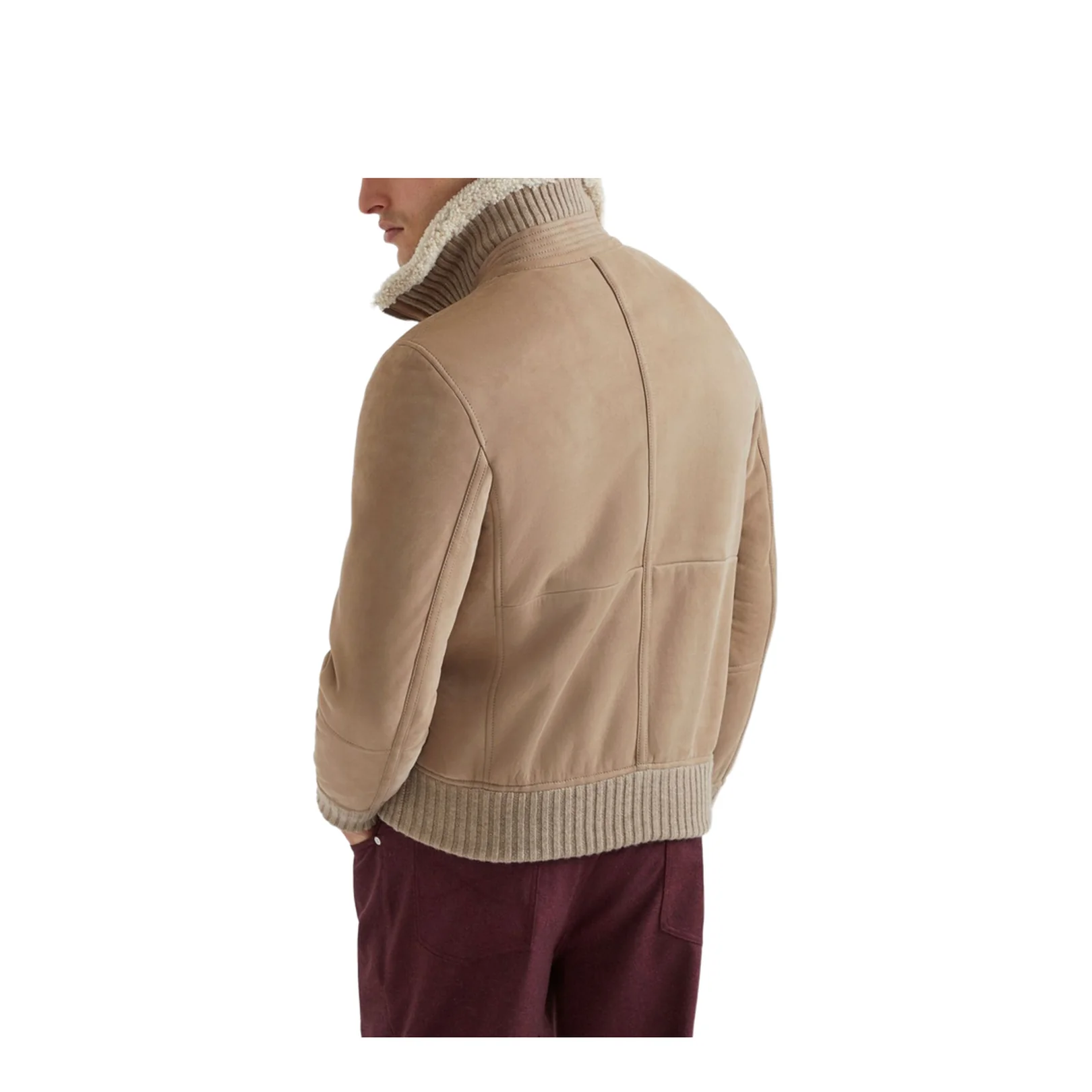 Leather Bomber Jacket - Image 2