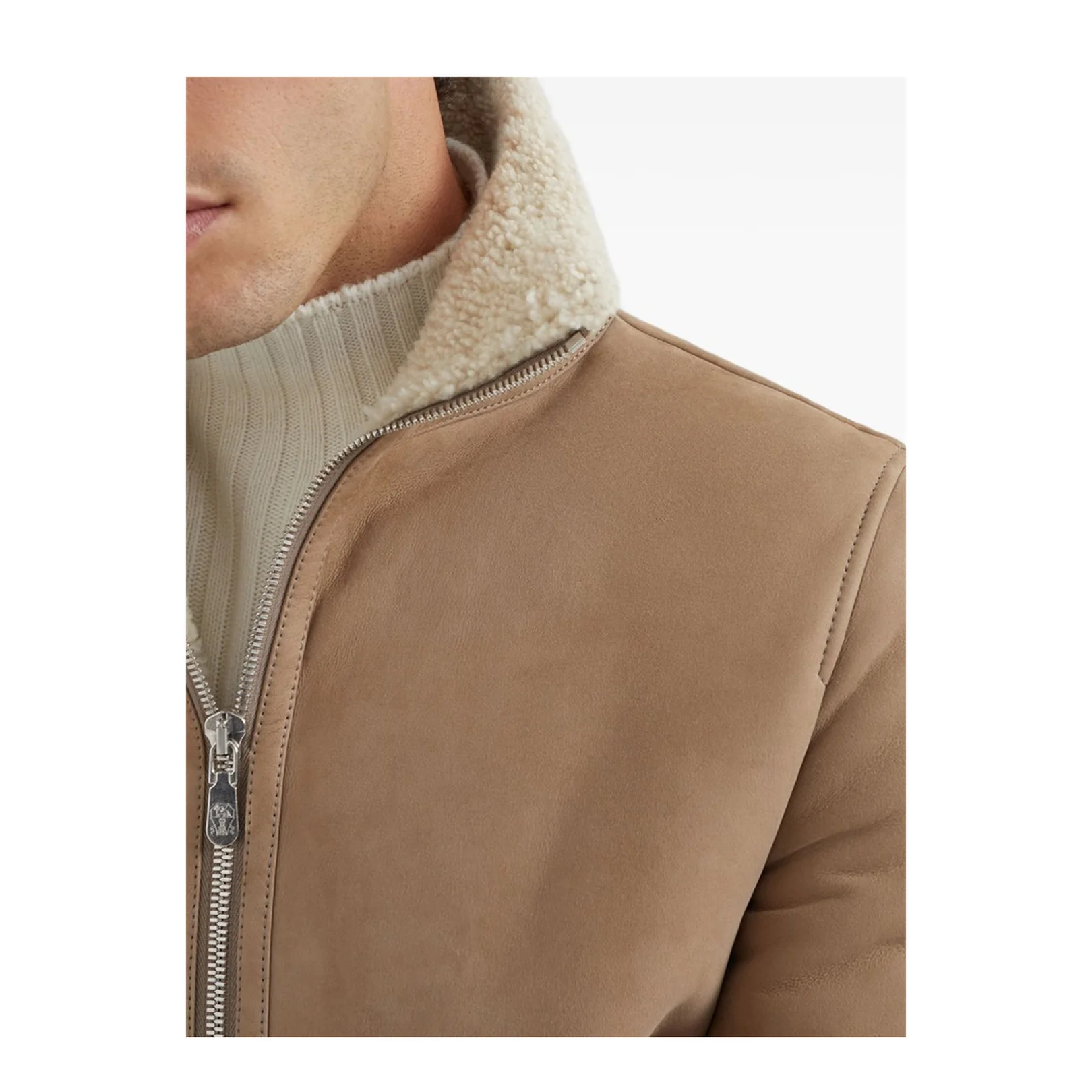 Leather Bomber Jacket - Image 5