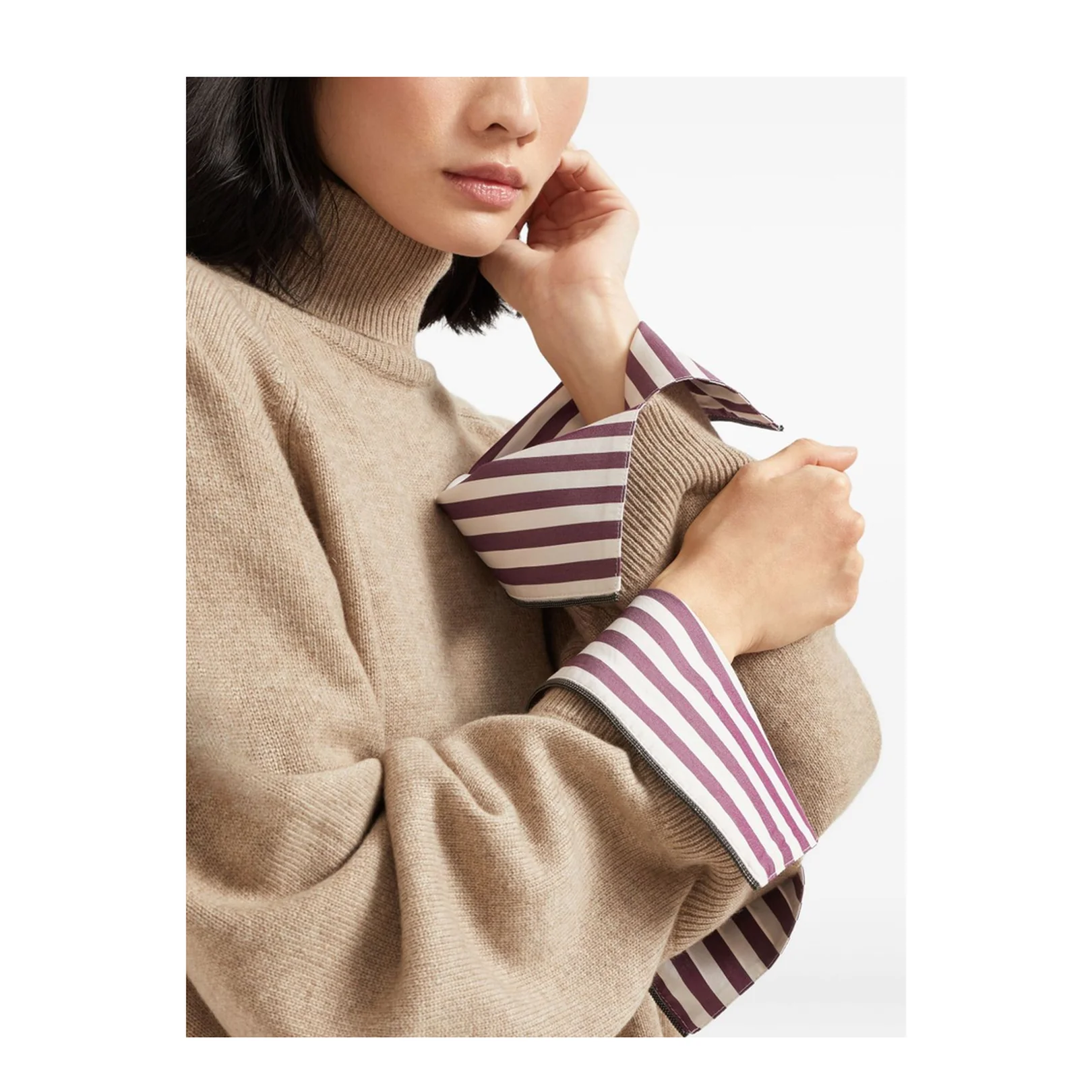 Light Brown Cashmere Turtle-neck - Image 2