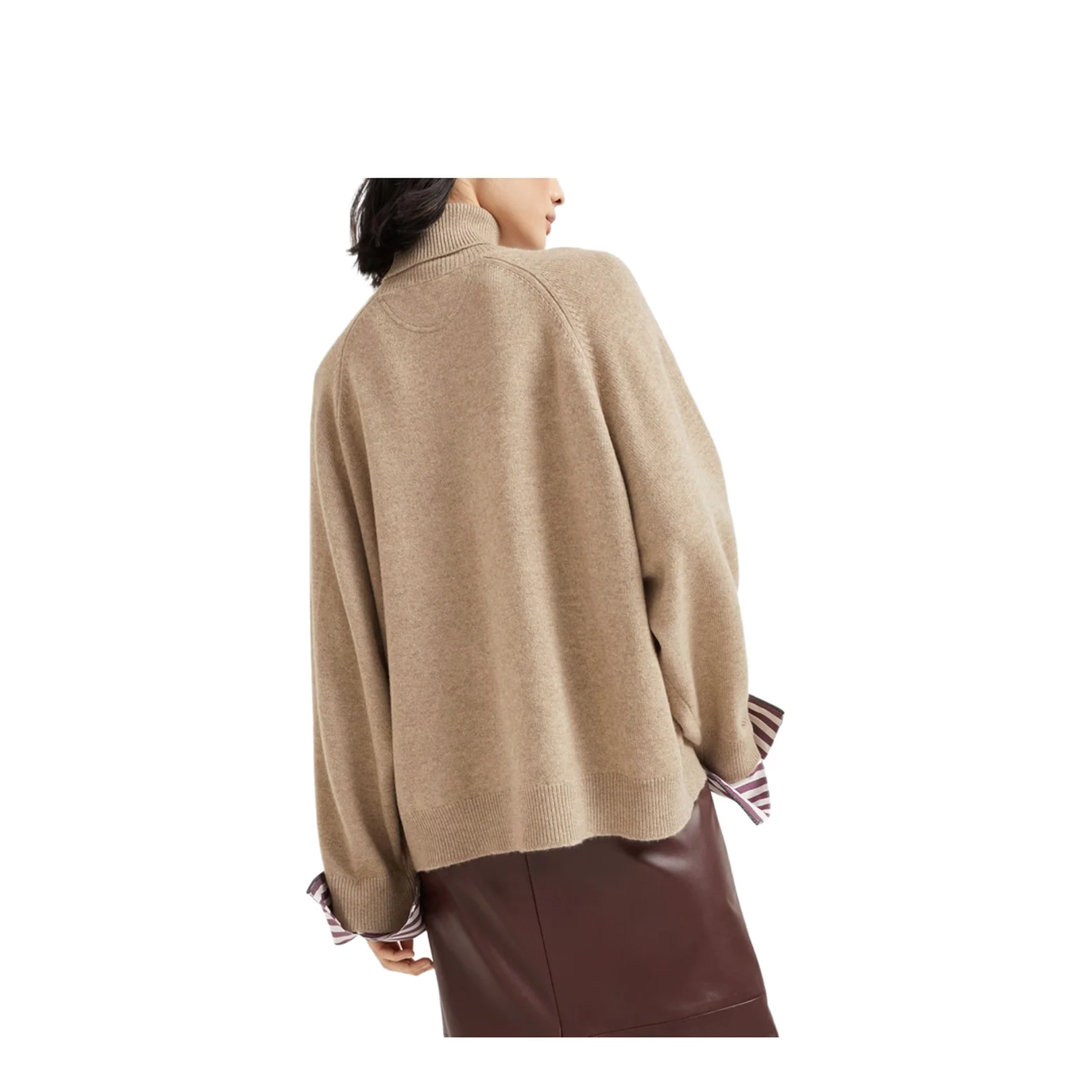 Light Brown Cashmere Turtle-neck - Image 6
