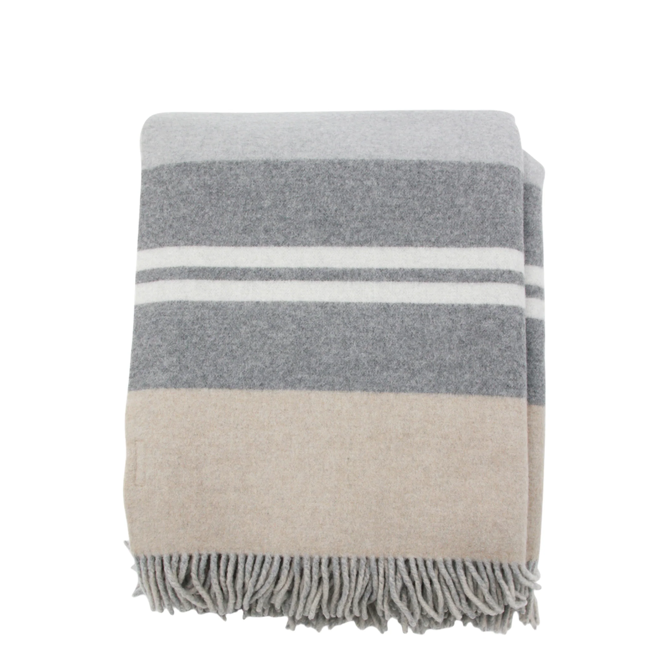 Light Grey Cashmere Blanket - Image 2