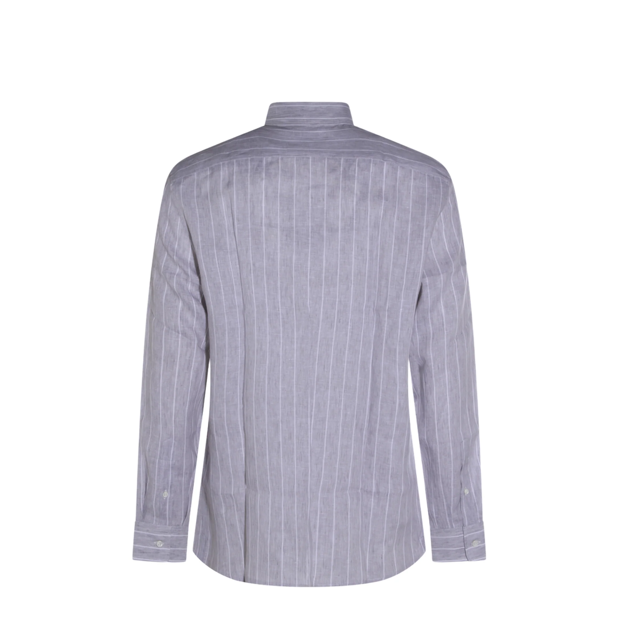 Light Grey Linen Shirt - Image 3