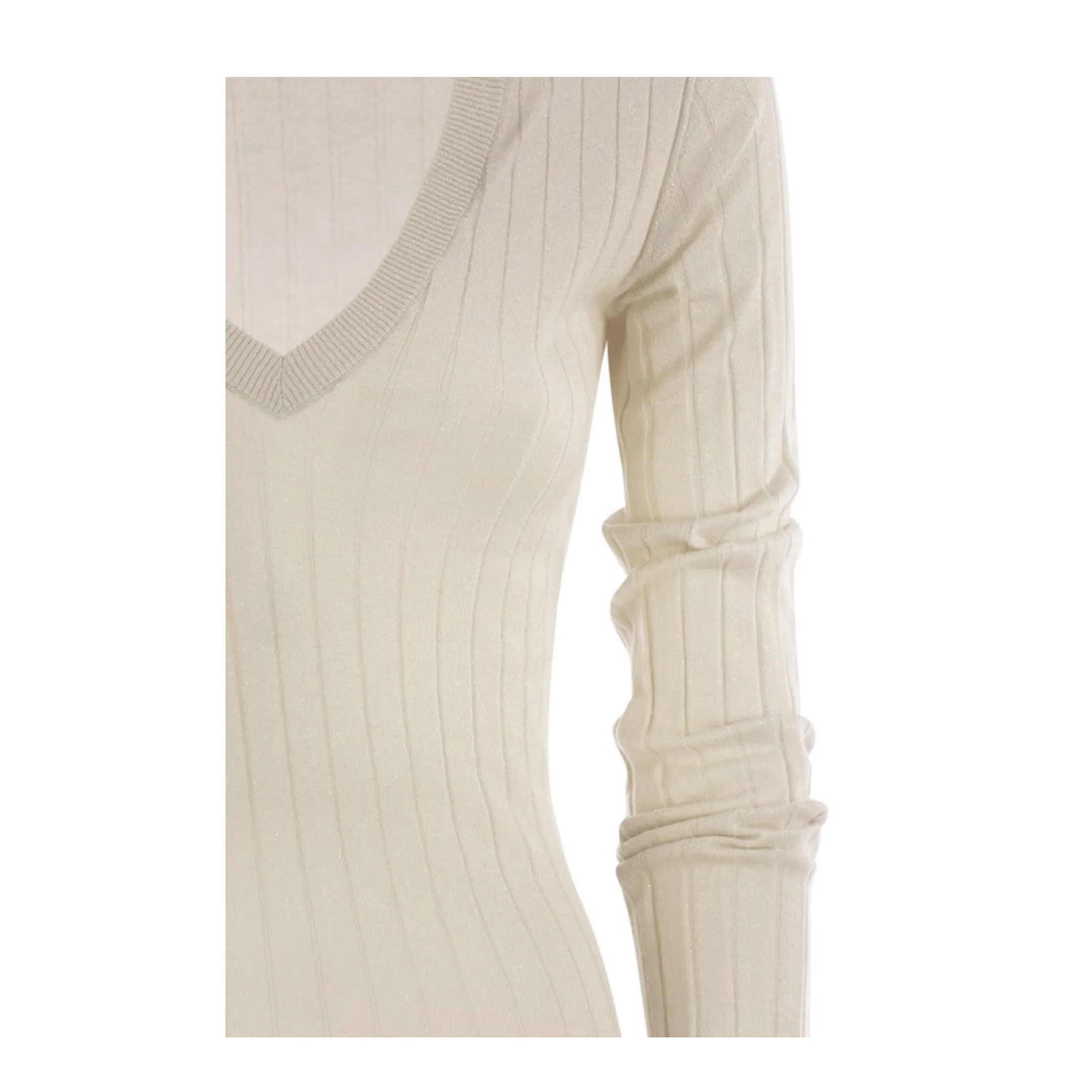 Lightweight Cashmere and Silk Broad Rib Sweater - Image 4