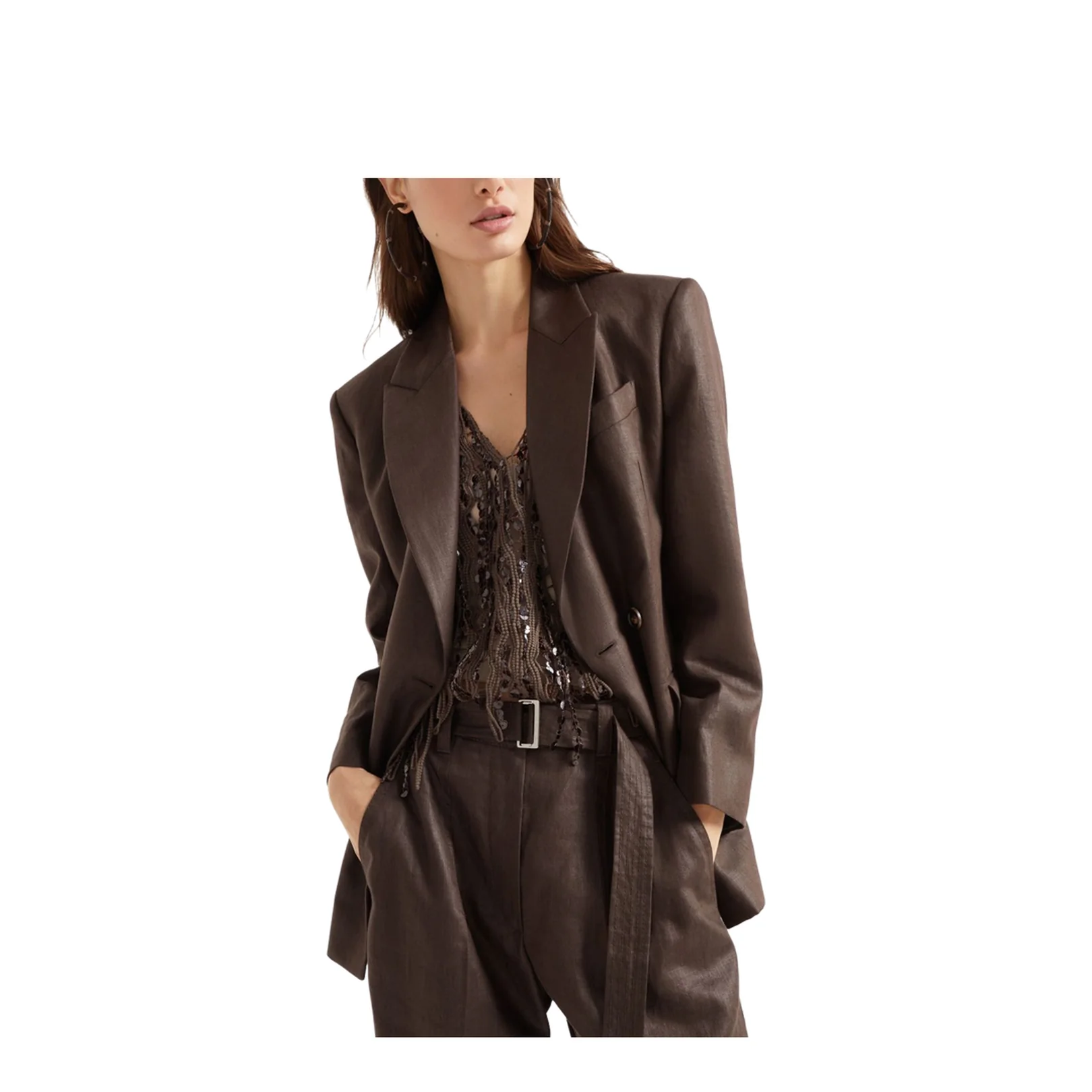 Linen Blazer Jacket - Image 2