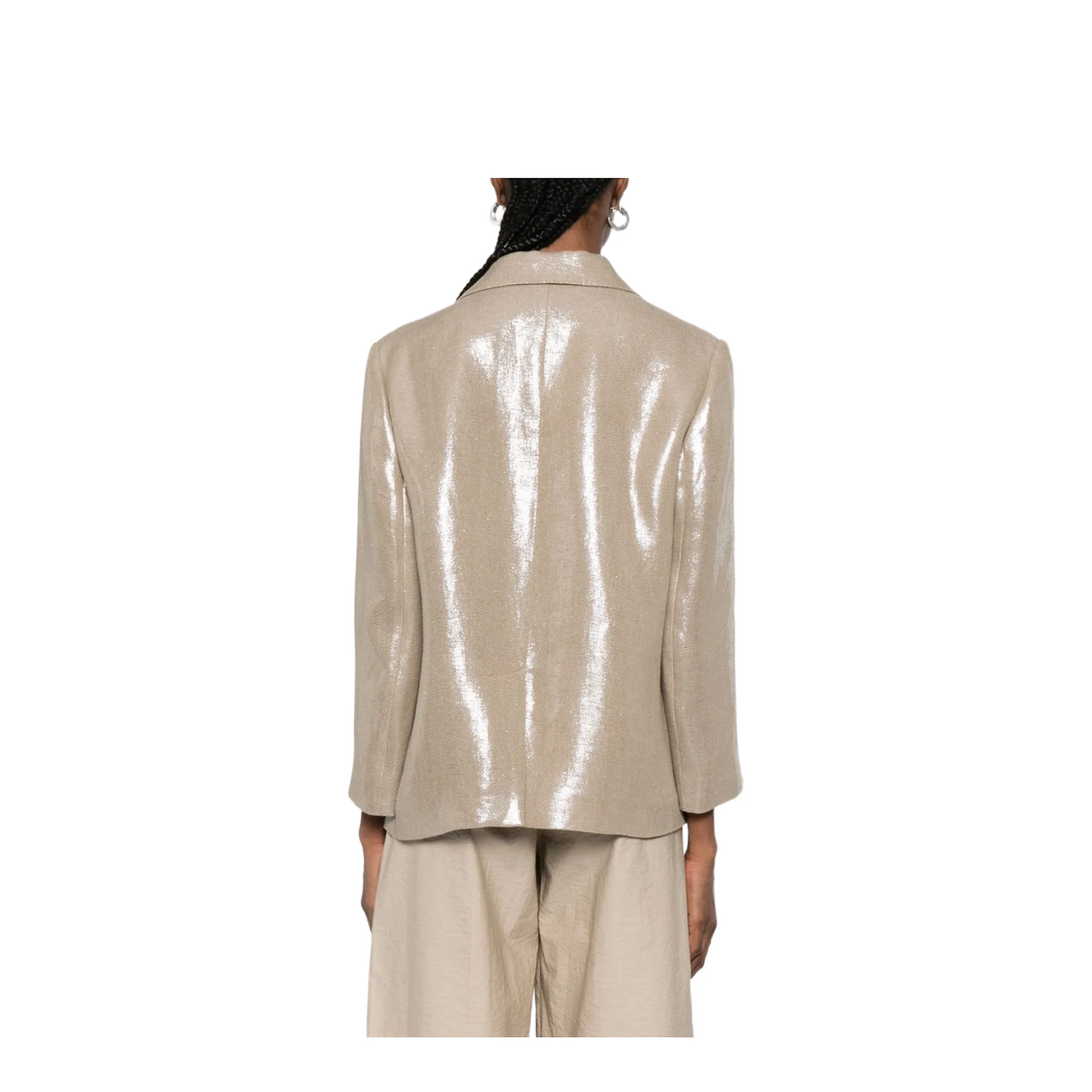 Linen Double-Breasted Jacket - Image 5