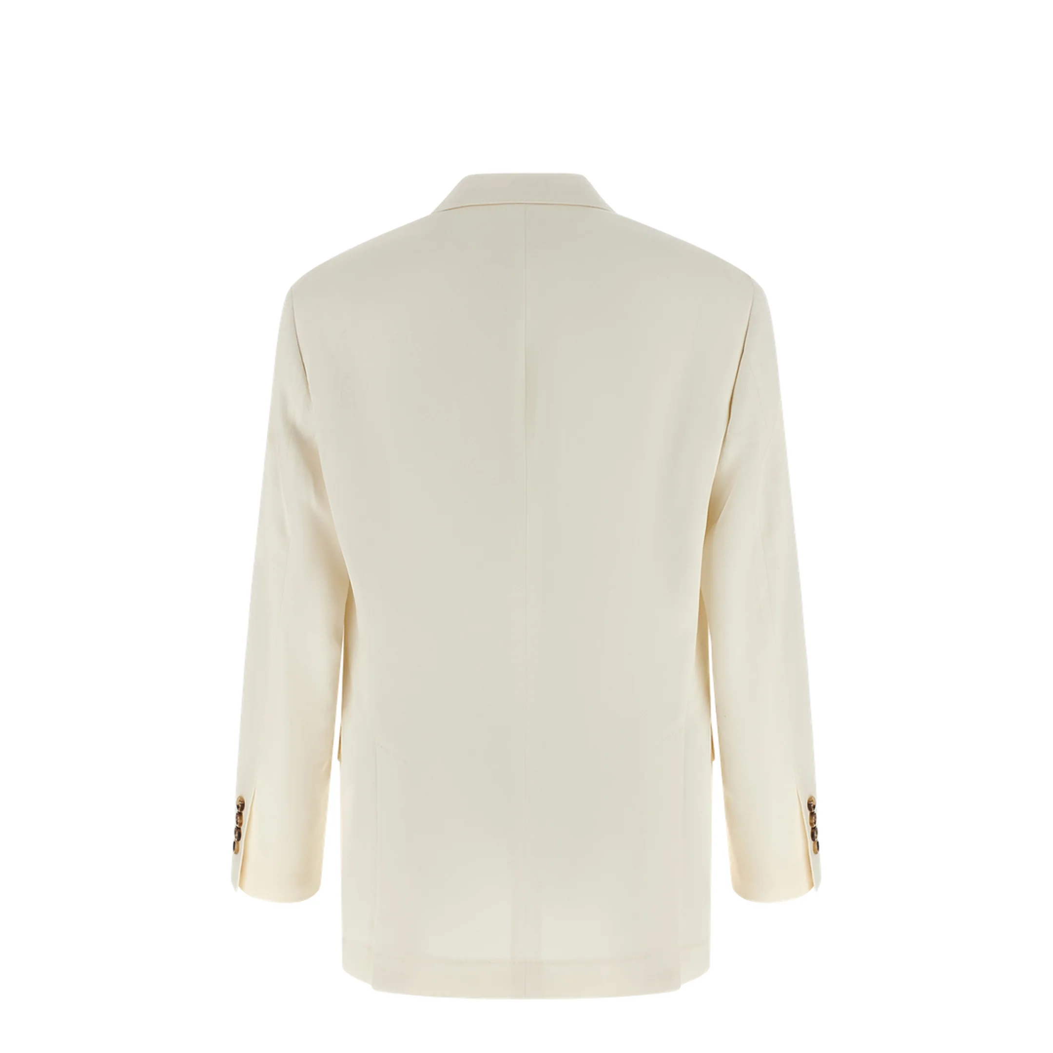Linen Silk Blazer Beige - Image 2