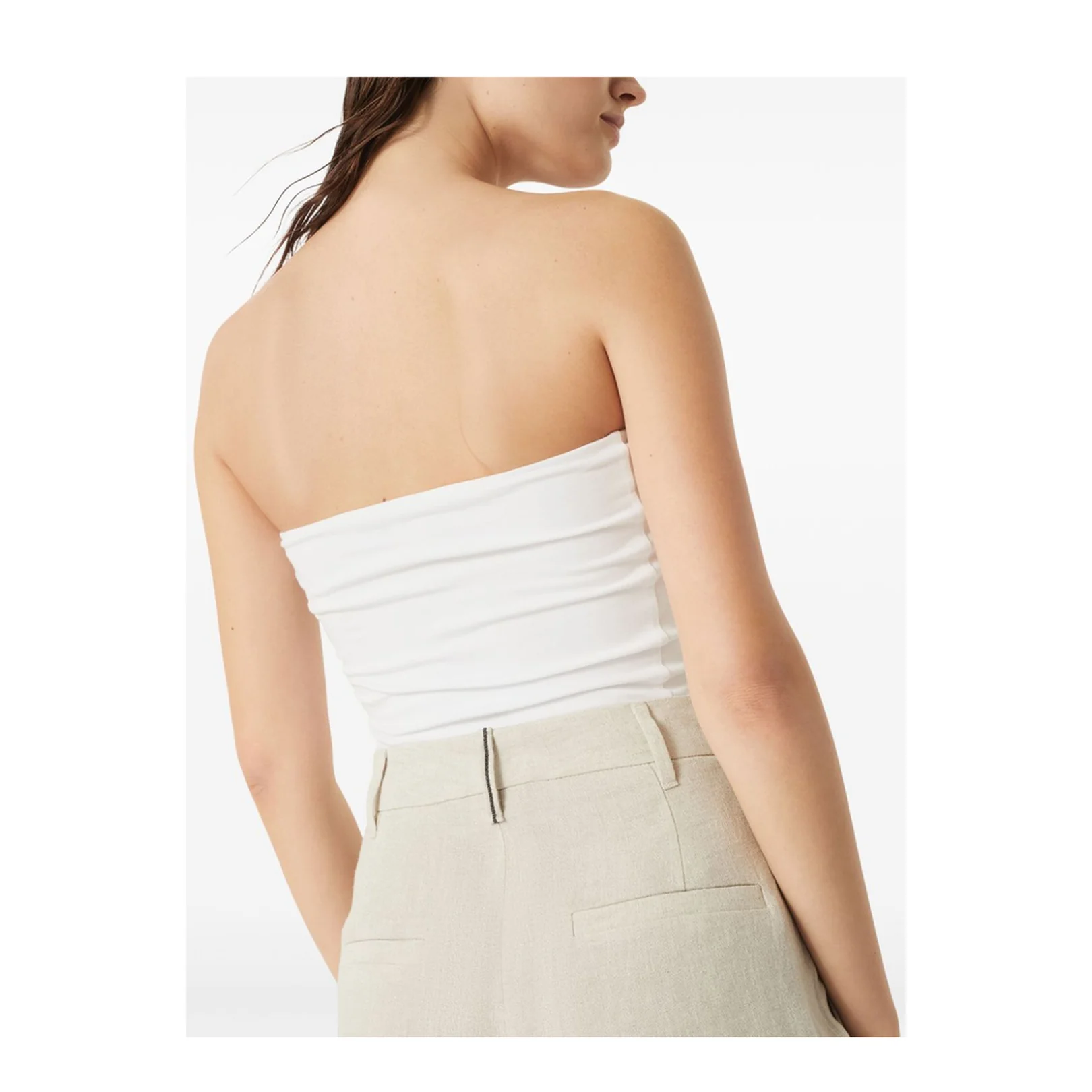 Linen Trousers Beige - Image 4