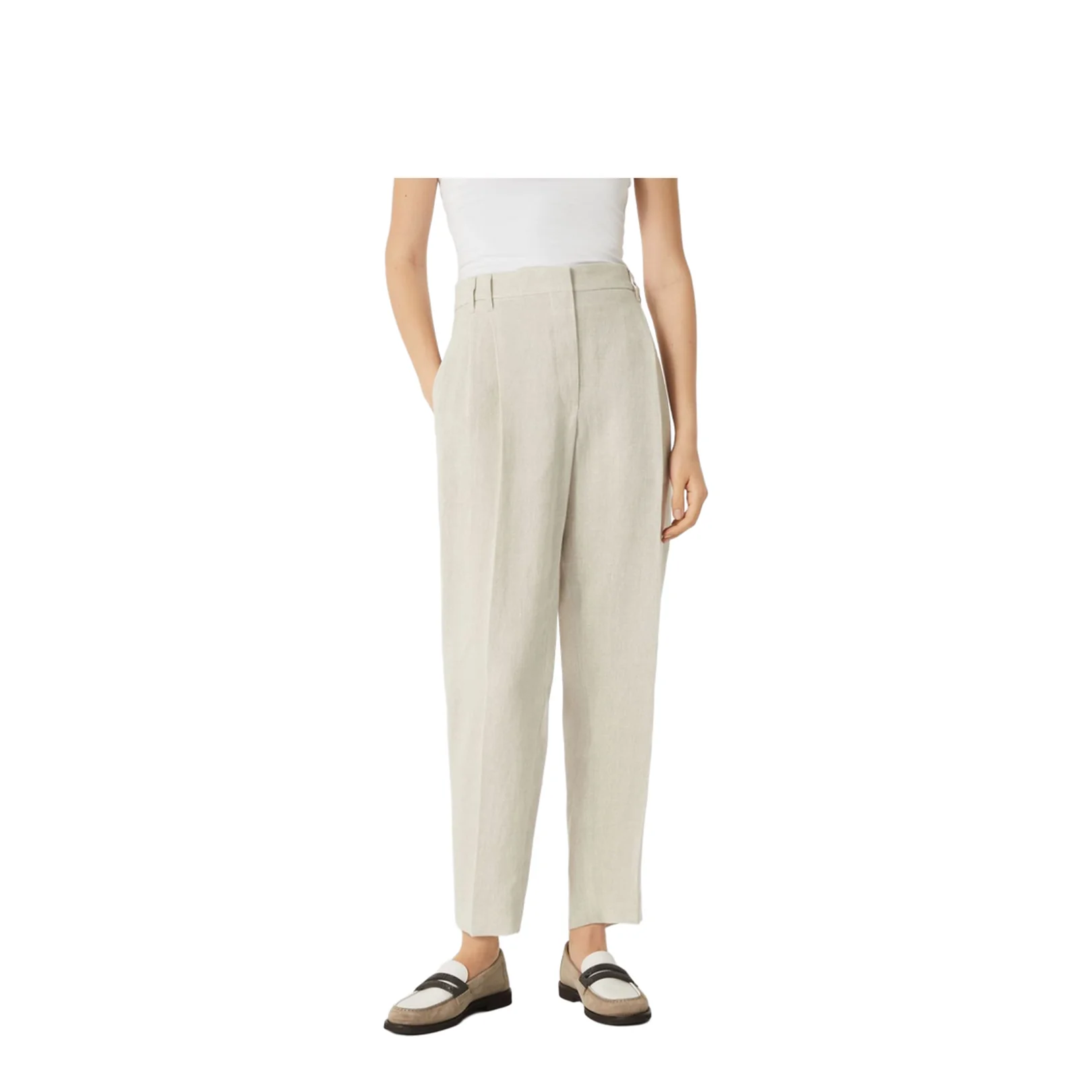 Linen Trousers Beige - Image 5