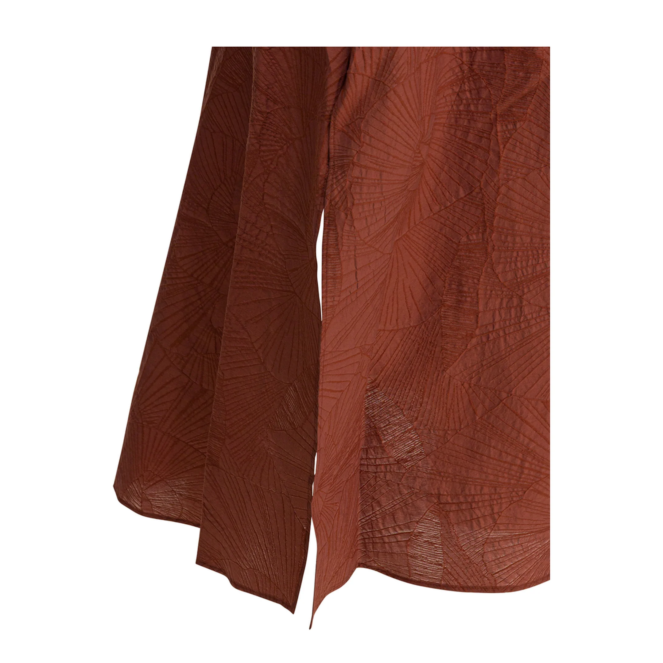 Floral Motif Long Dress Orange - Image 4