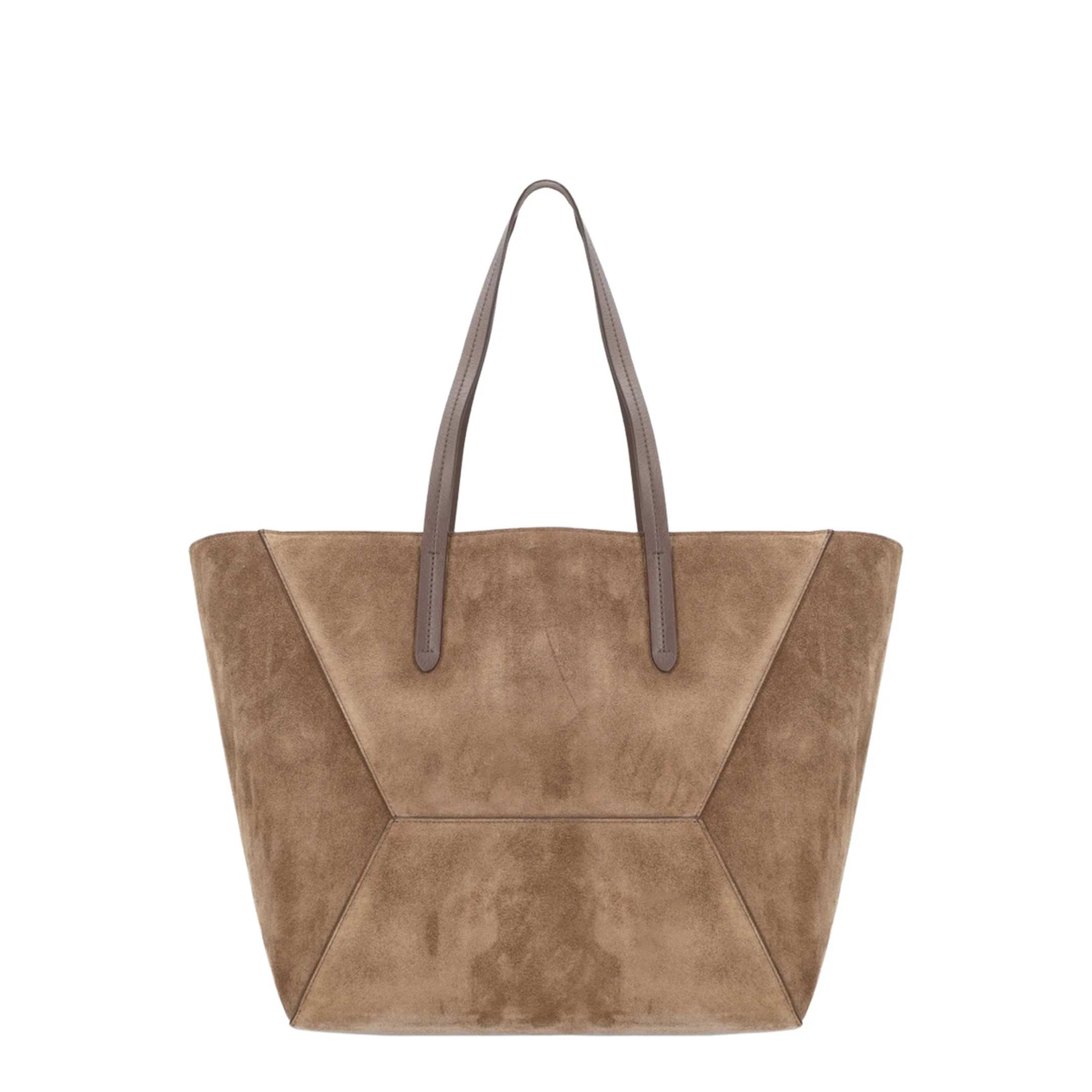BC Duo Maxi Suede Shoulder Bag - Brown - Image 2