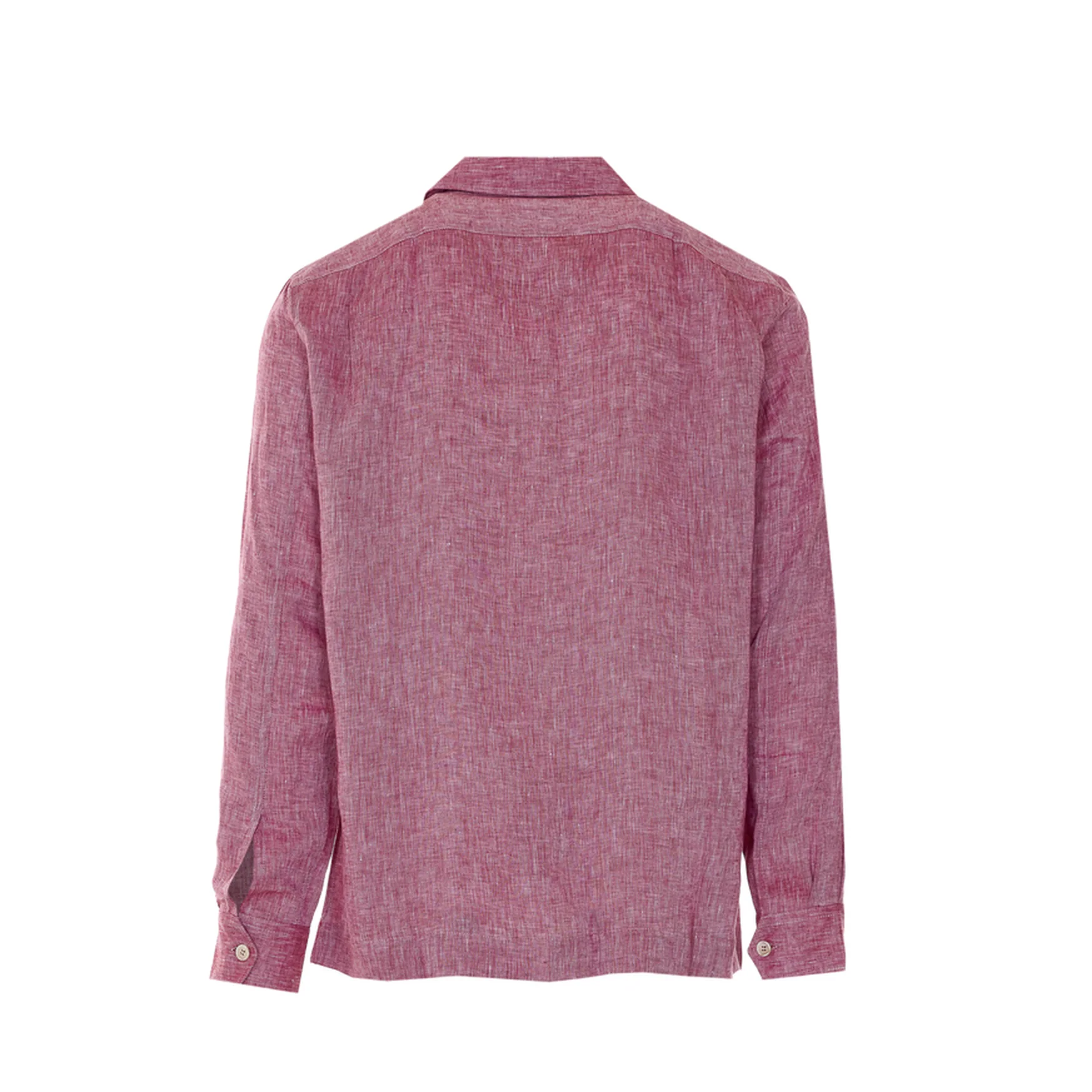 Men's Linen Shirt - Cherry - Image 2