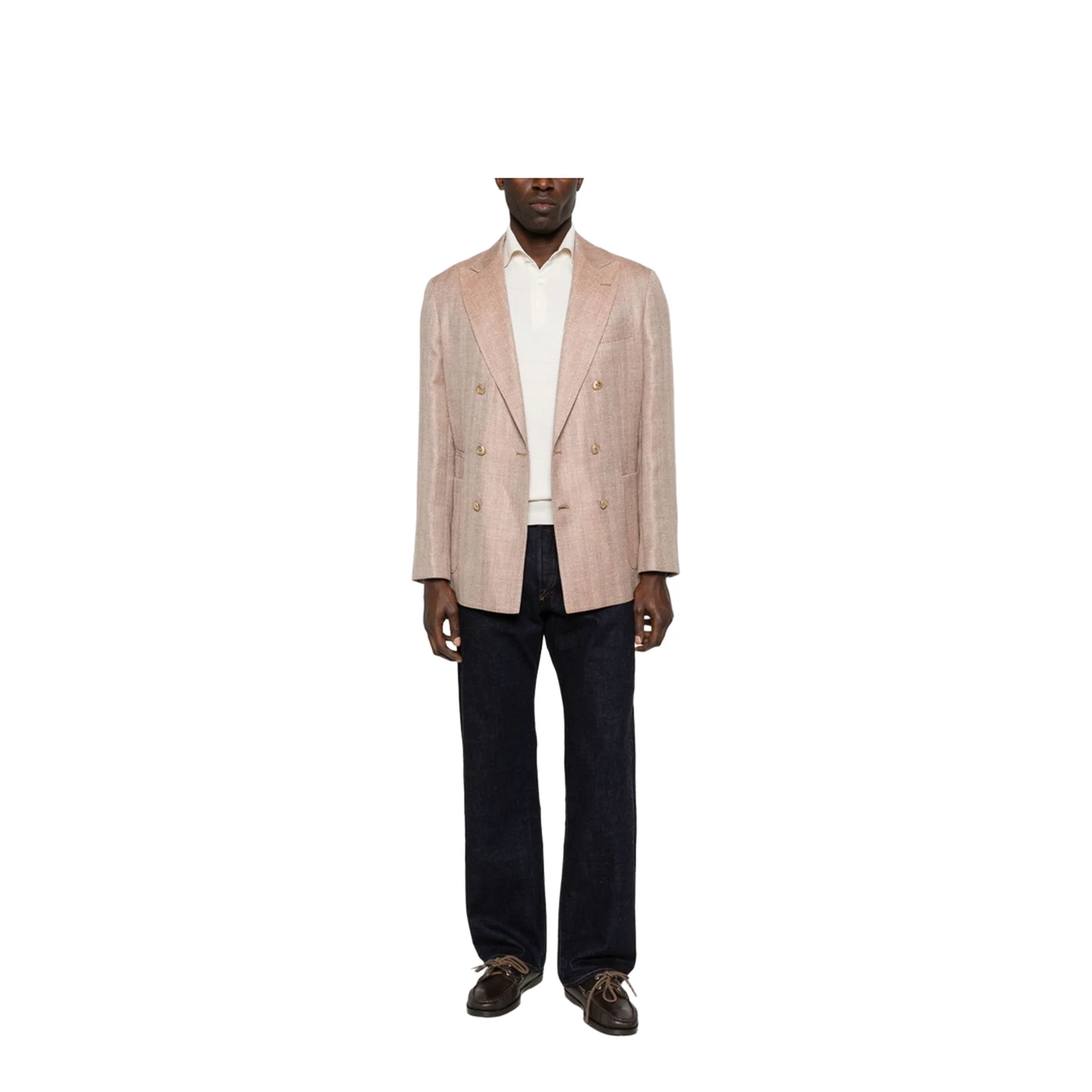 Double Breasted Jacket Orange - Image 2