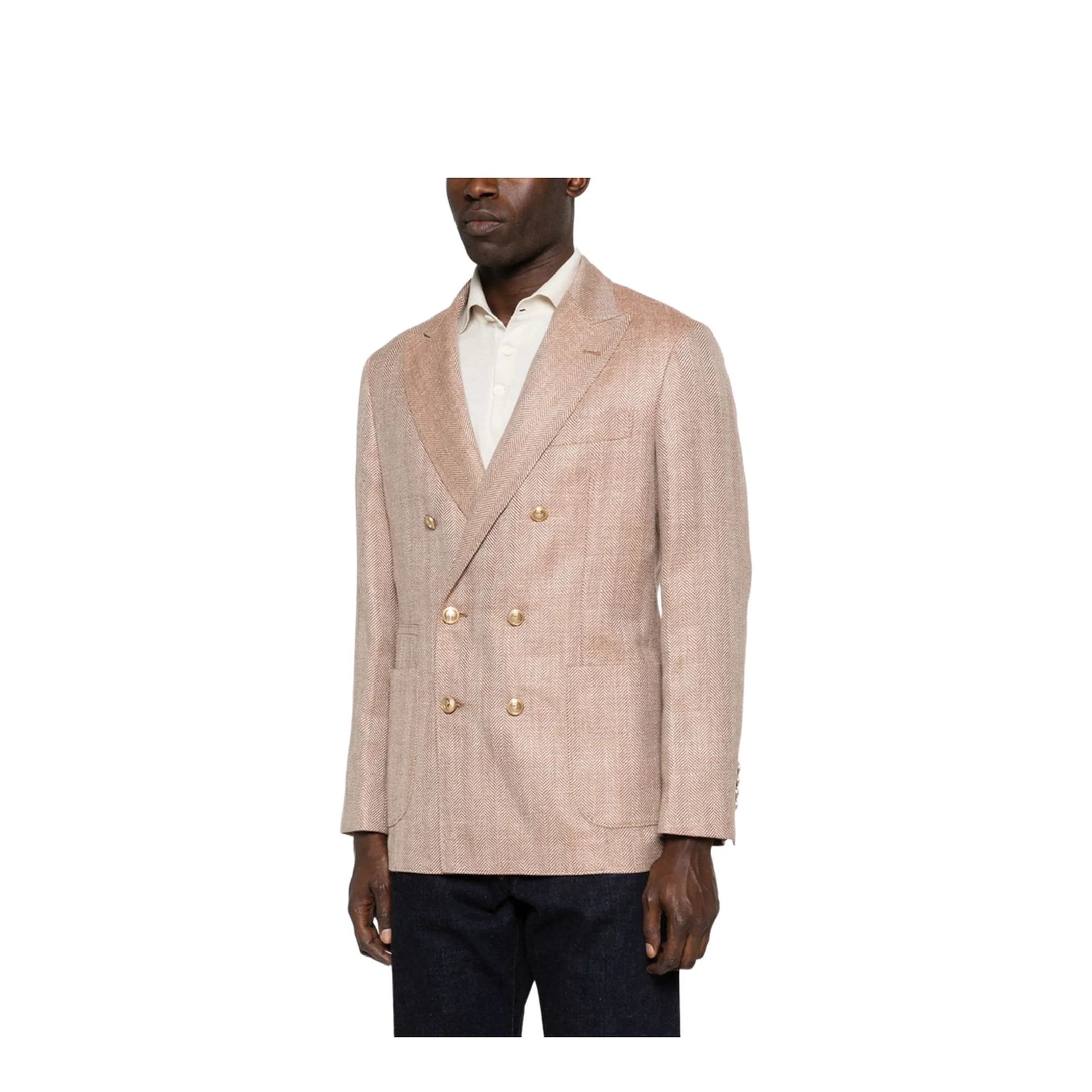 Double Breasted Jacket Orange - Image 4