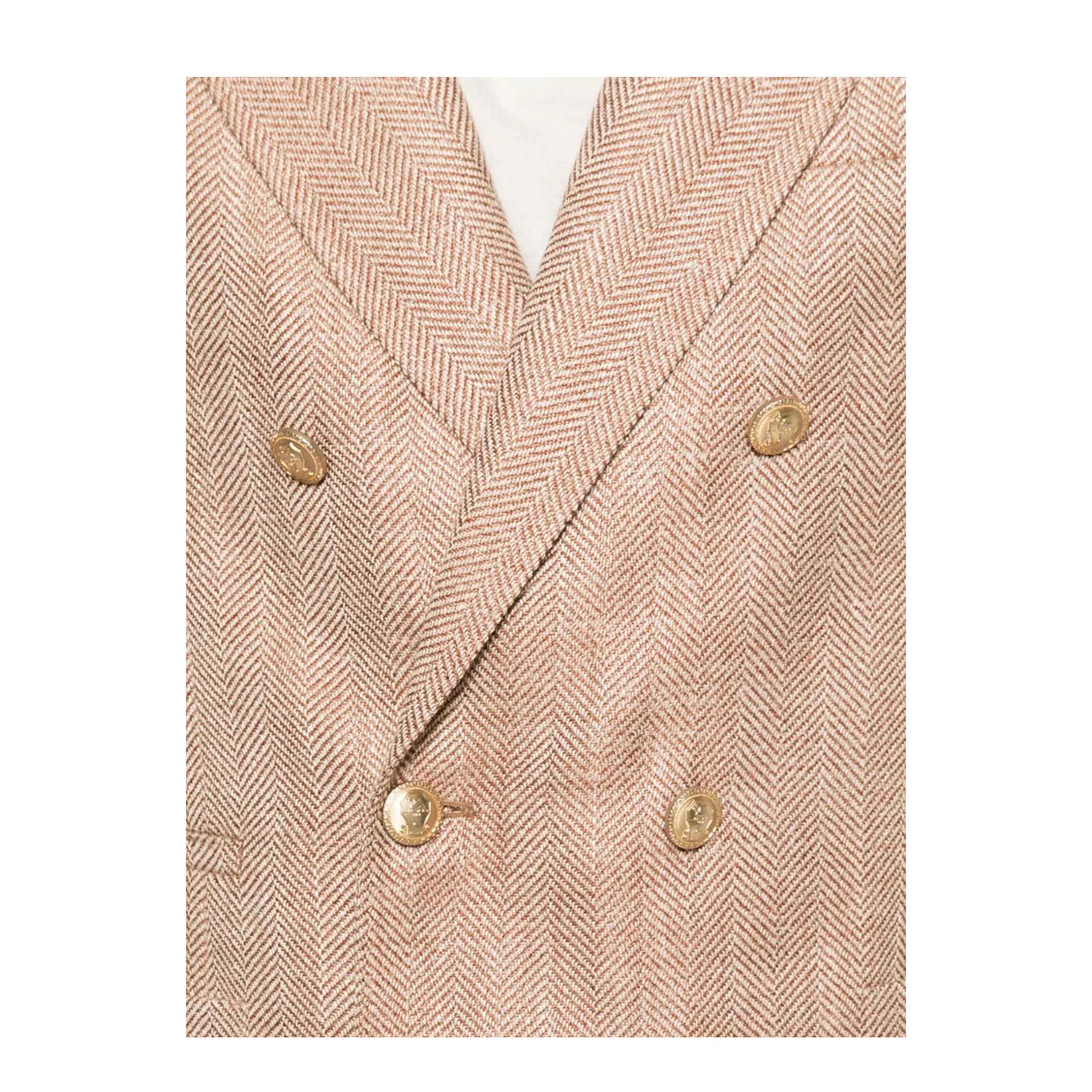 Double Breasted Jacket Orange - Image 5
