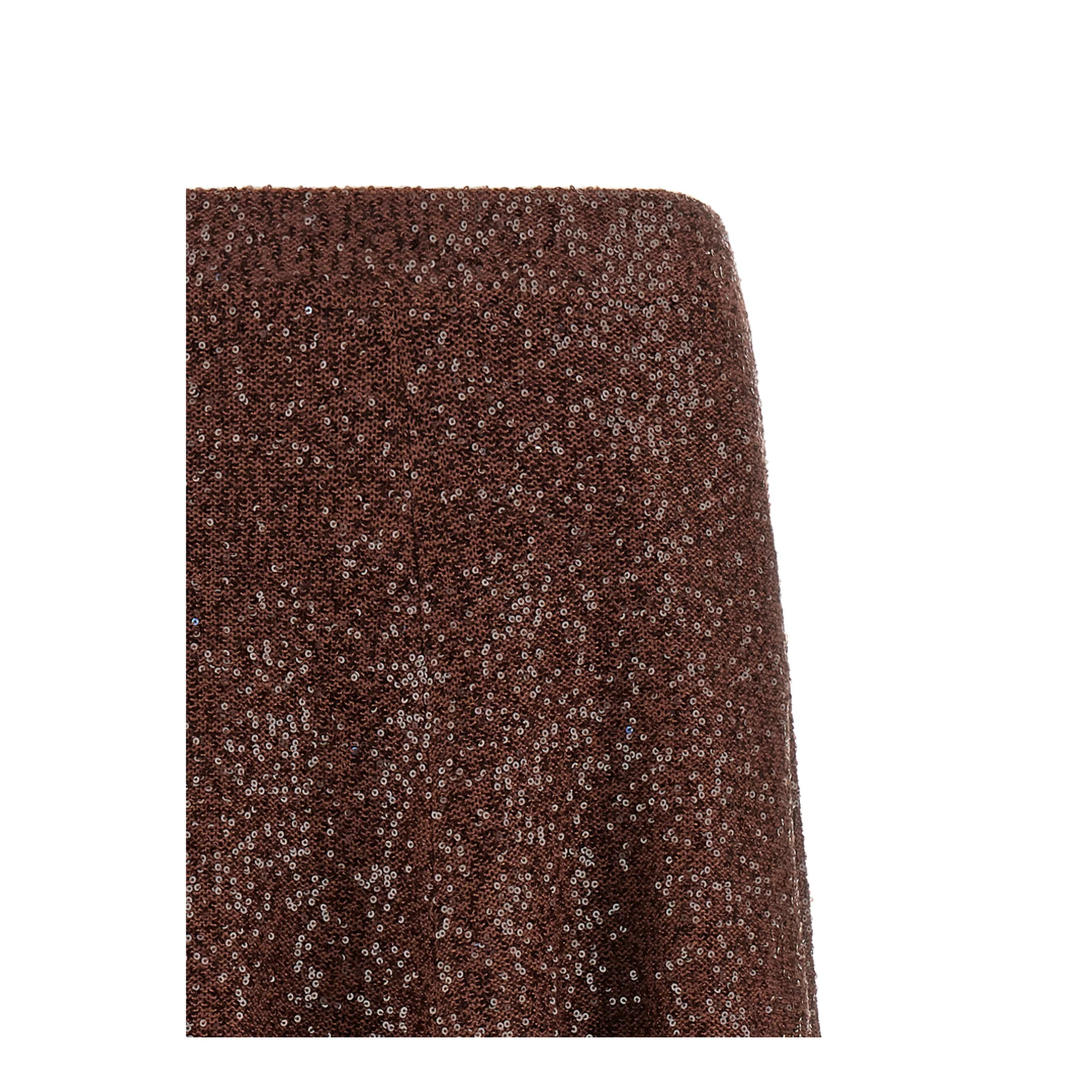 Mid Length A Line Skirt - Brown - Image 3