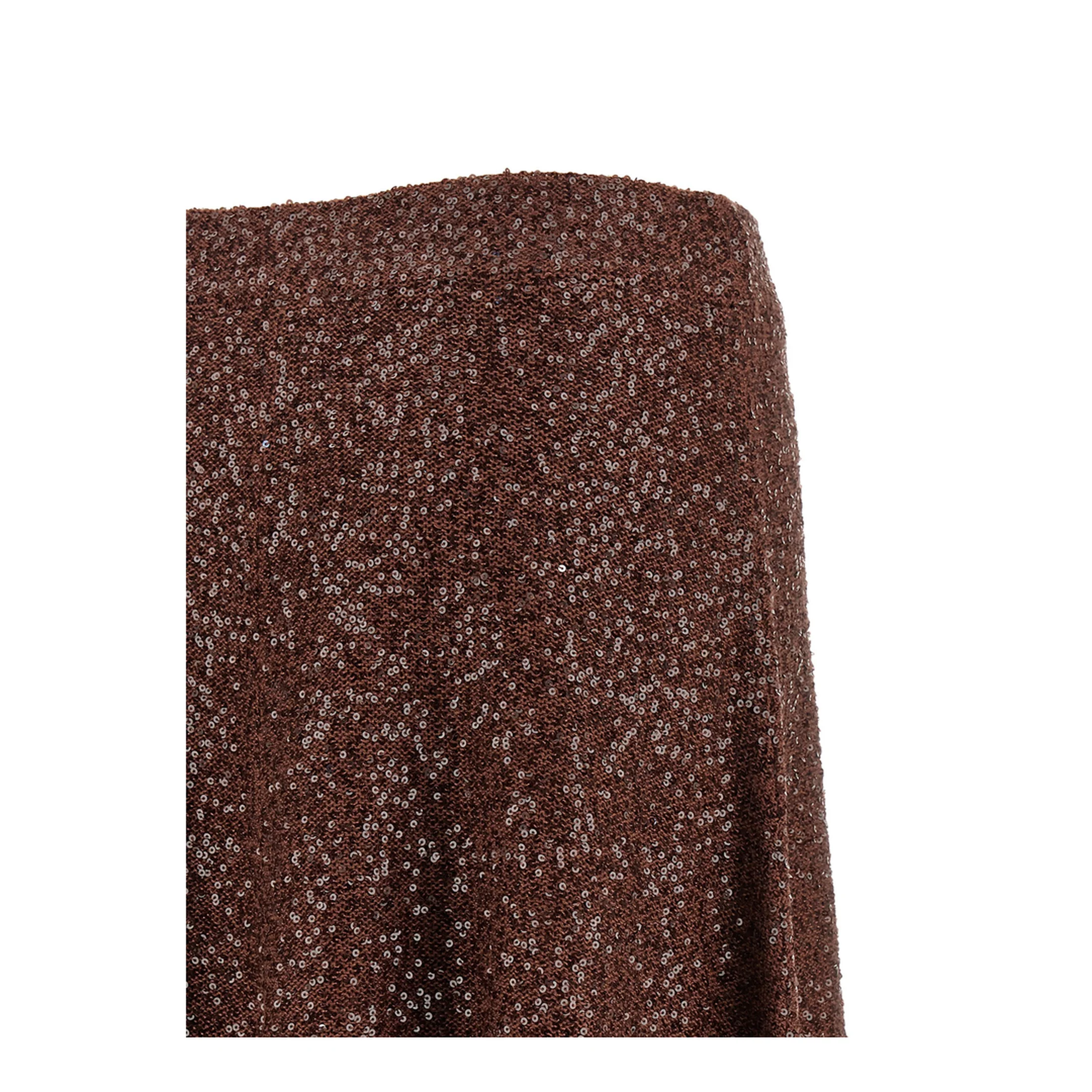 Mid Length A Line Skirt - Brown - Image 4