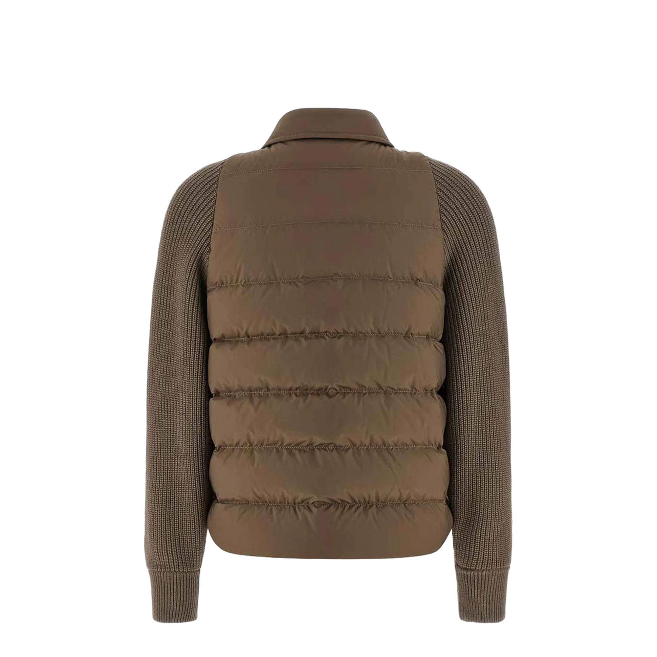 Nylon Short Down Jacket - Grey - Image 3