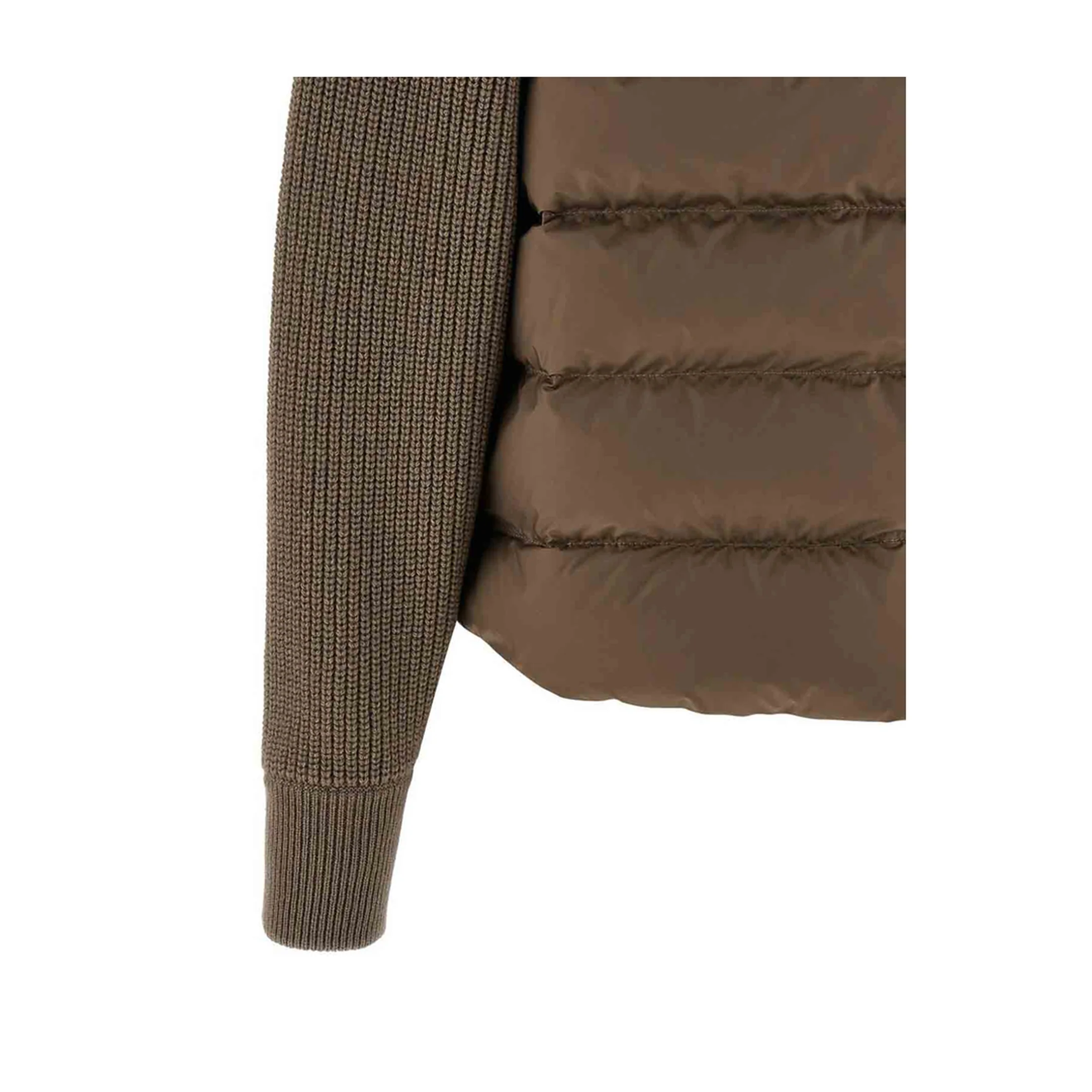 Nylon Short Down Jacket - Grey - Image 4