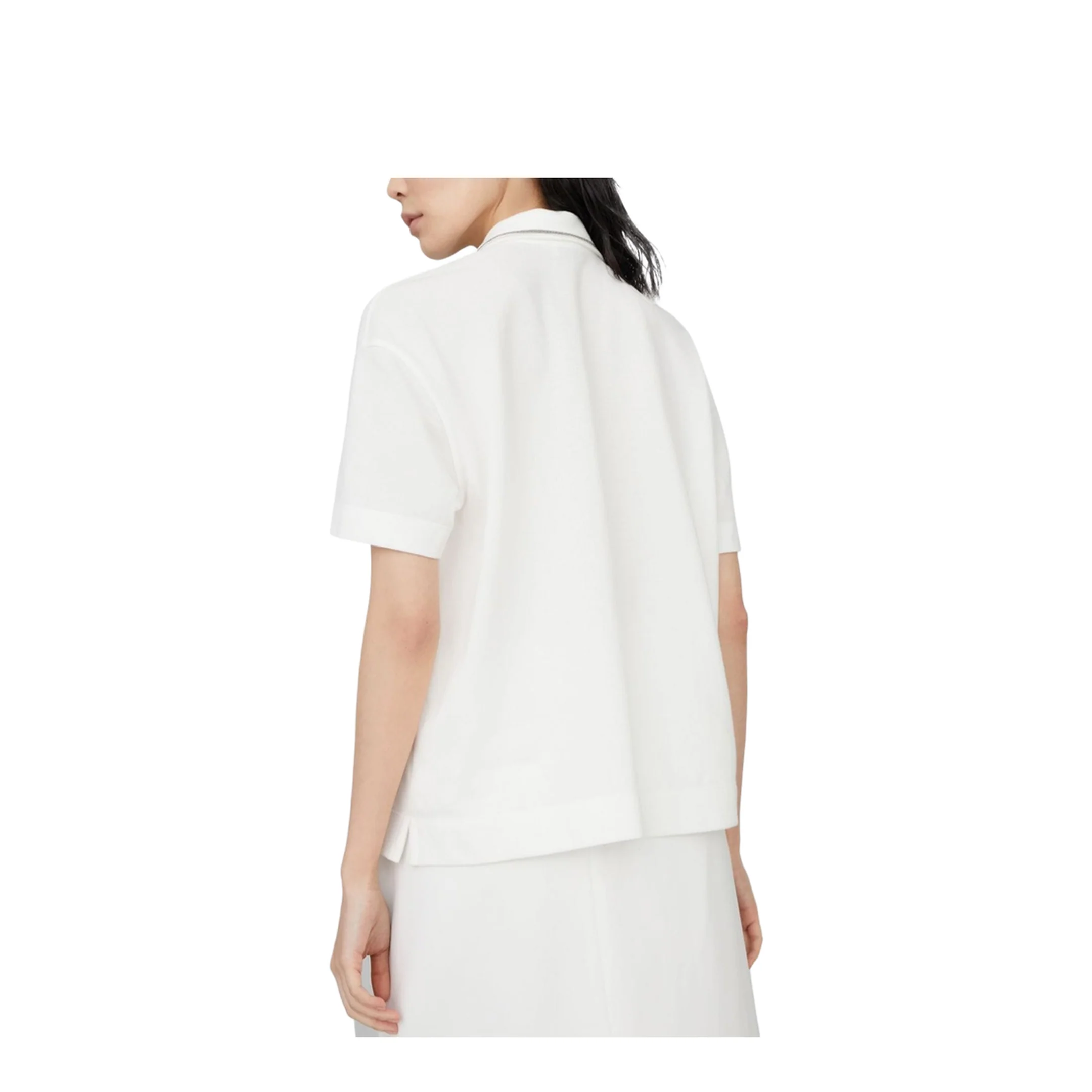 Piquet Polo Shirt with Monili - Image 3