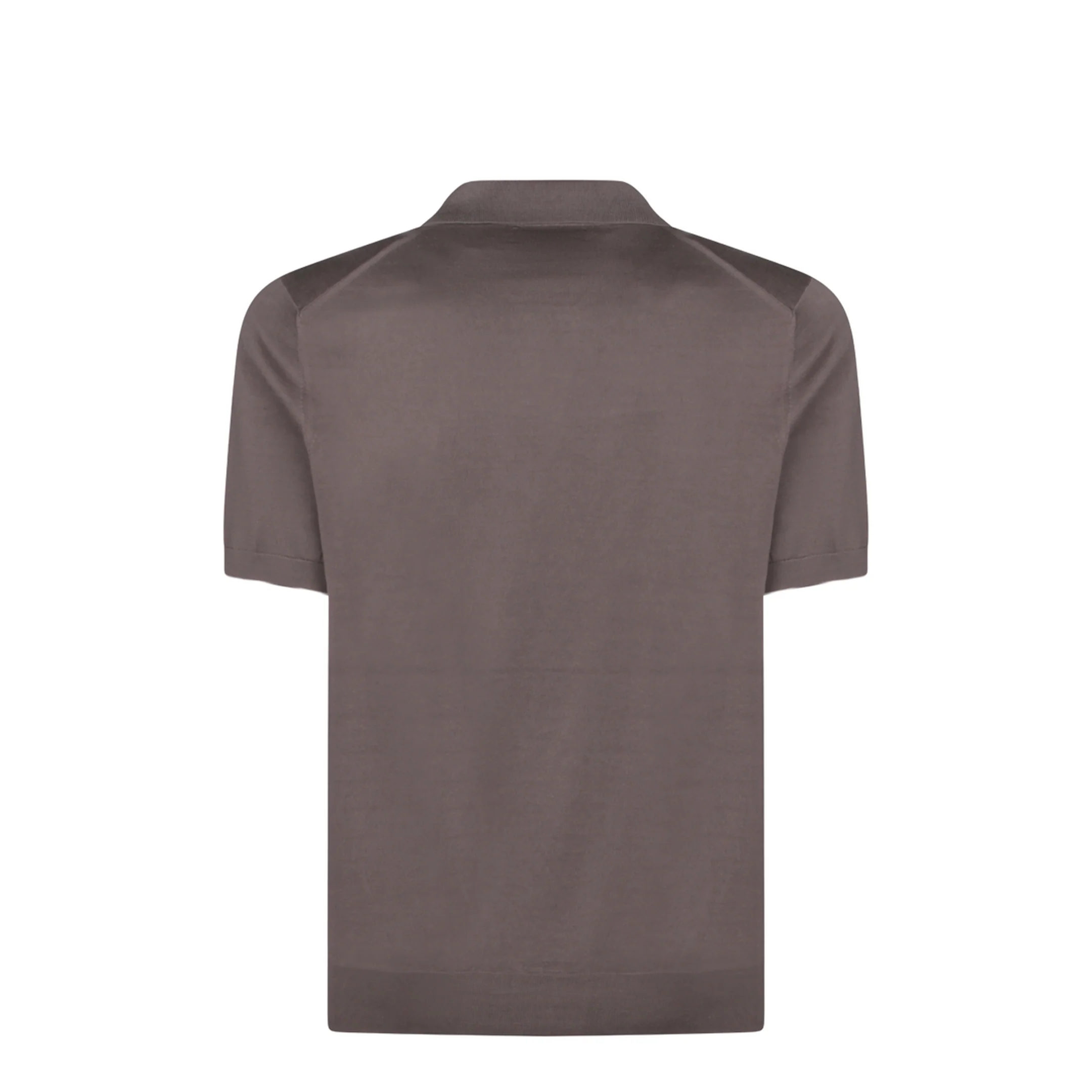 Brown Cotton Polo Shirt - Image 2