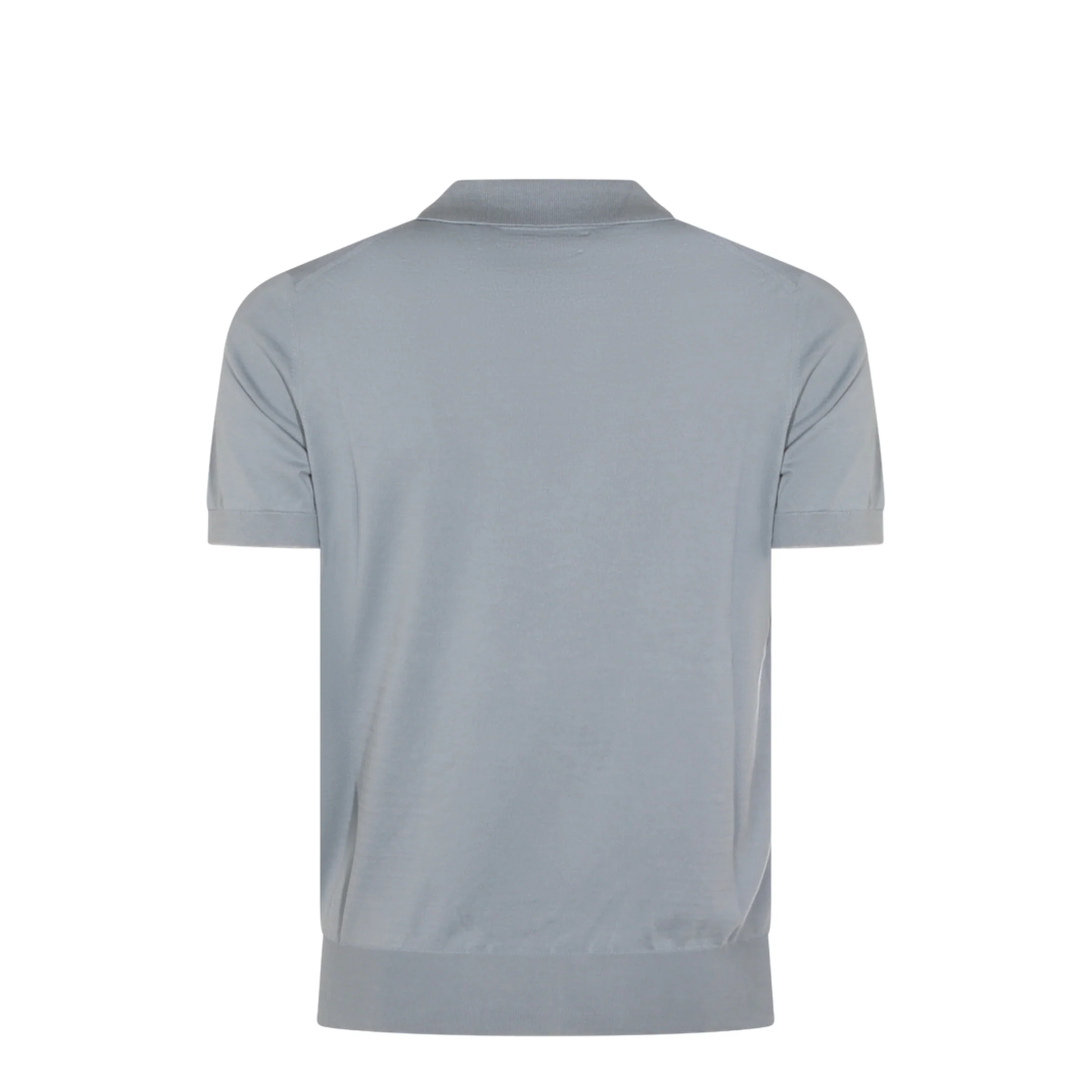 Polo Shirt Silk Nylon Blue - Image 2