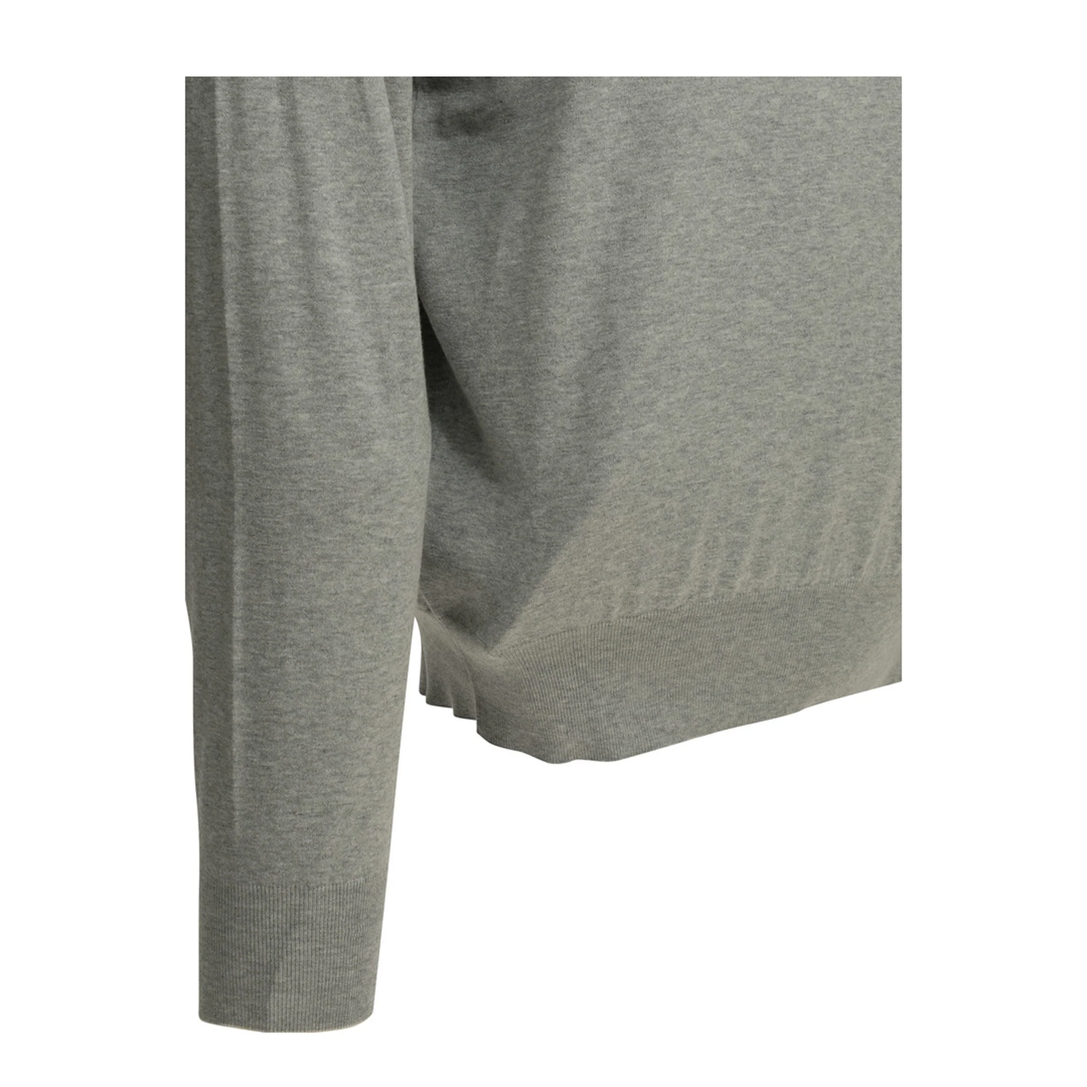 Buttons Long-Sleeve Polo Shirts Grey - Image 4