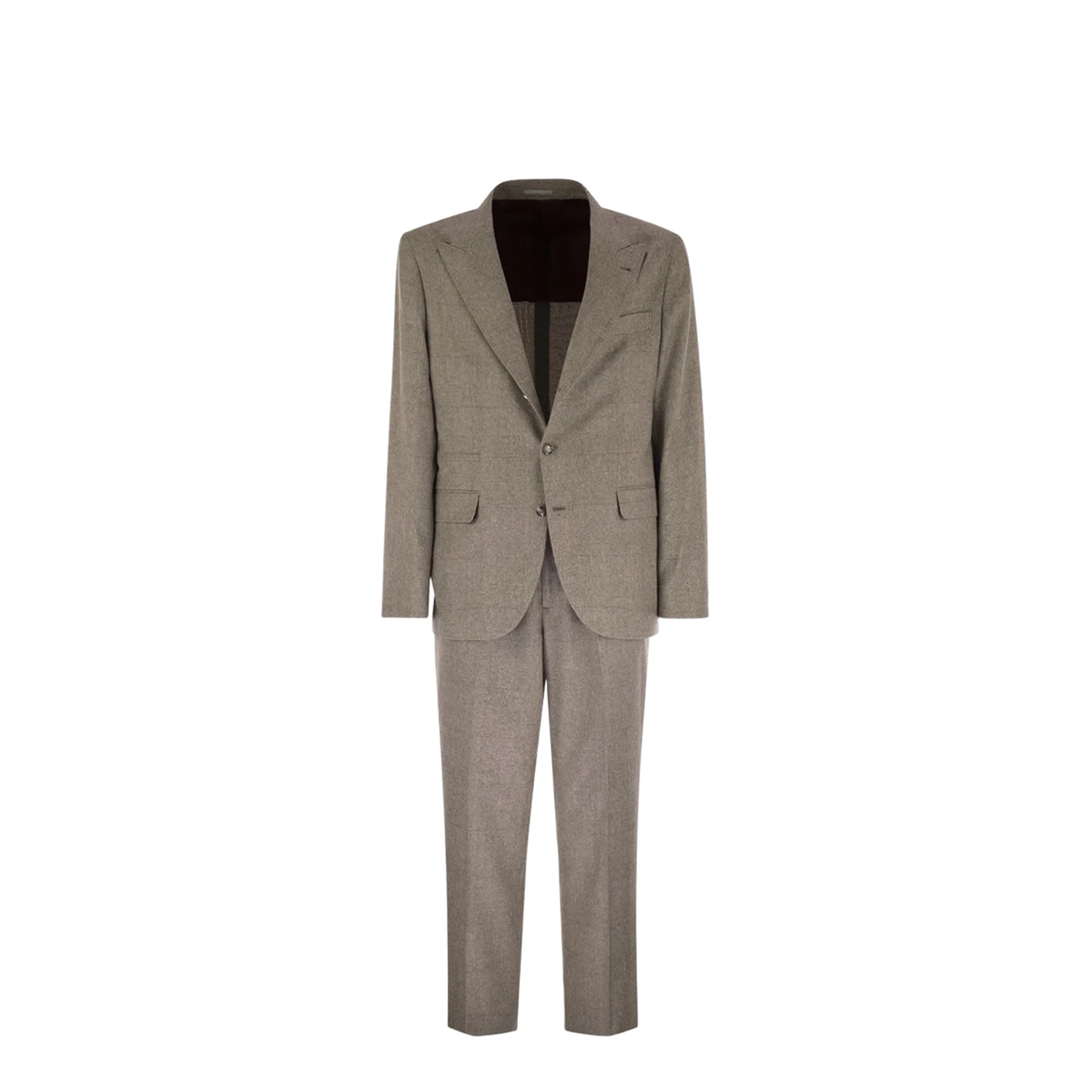 Silk And Wool Two Piece Suit Beige - Image 2