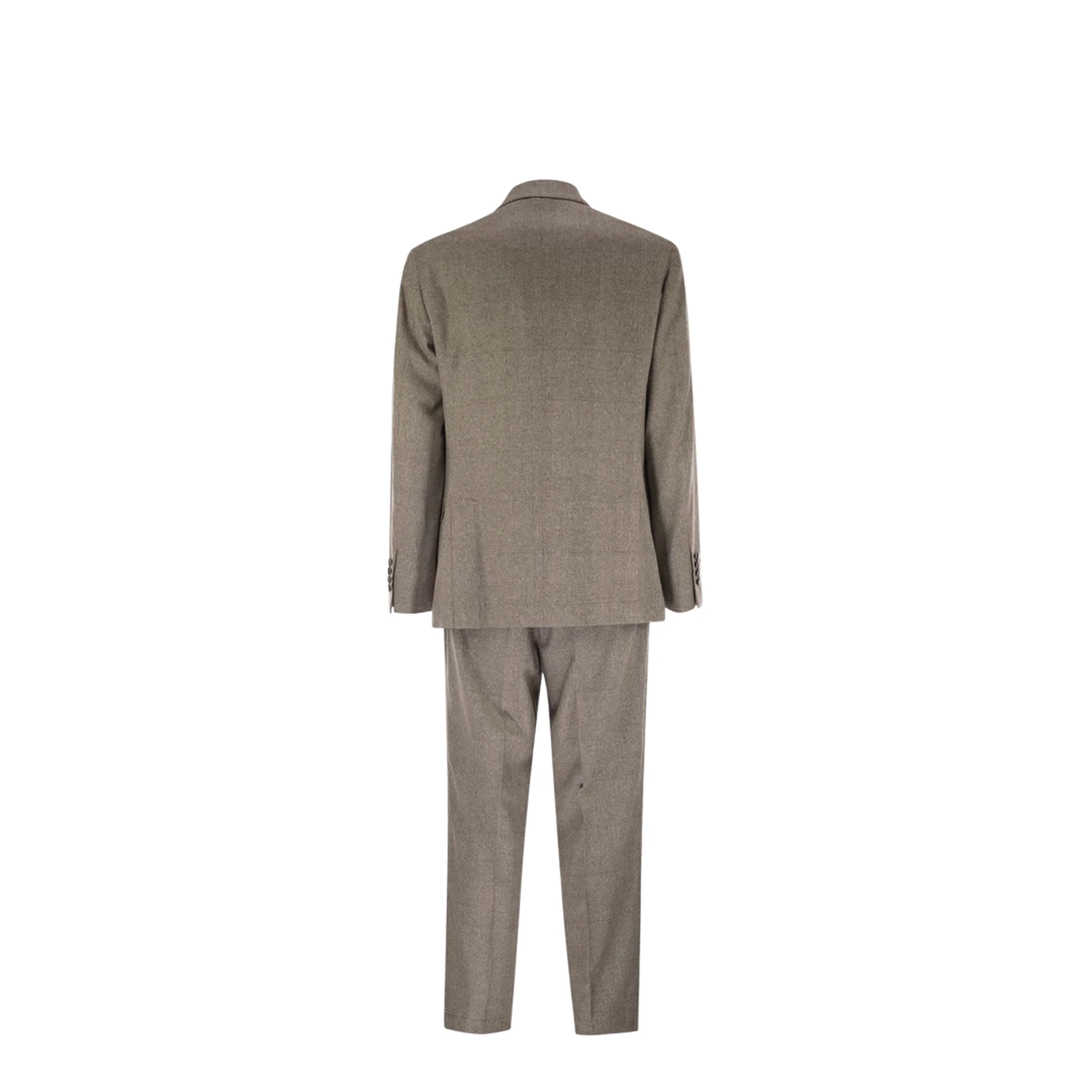 Silk And Wool Two Piece Suit Beige - Image 3