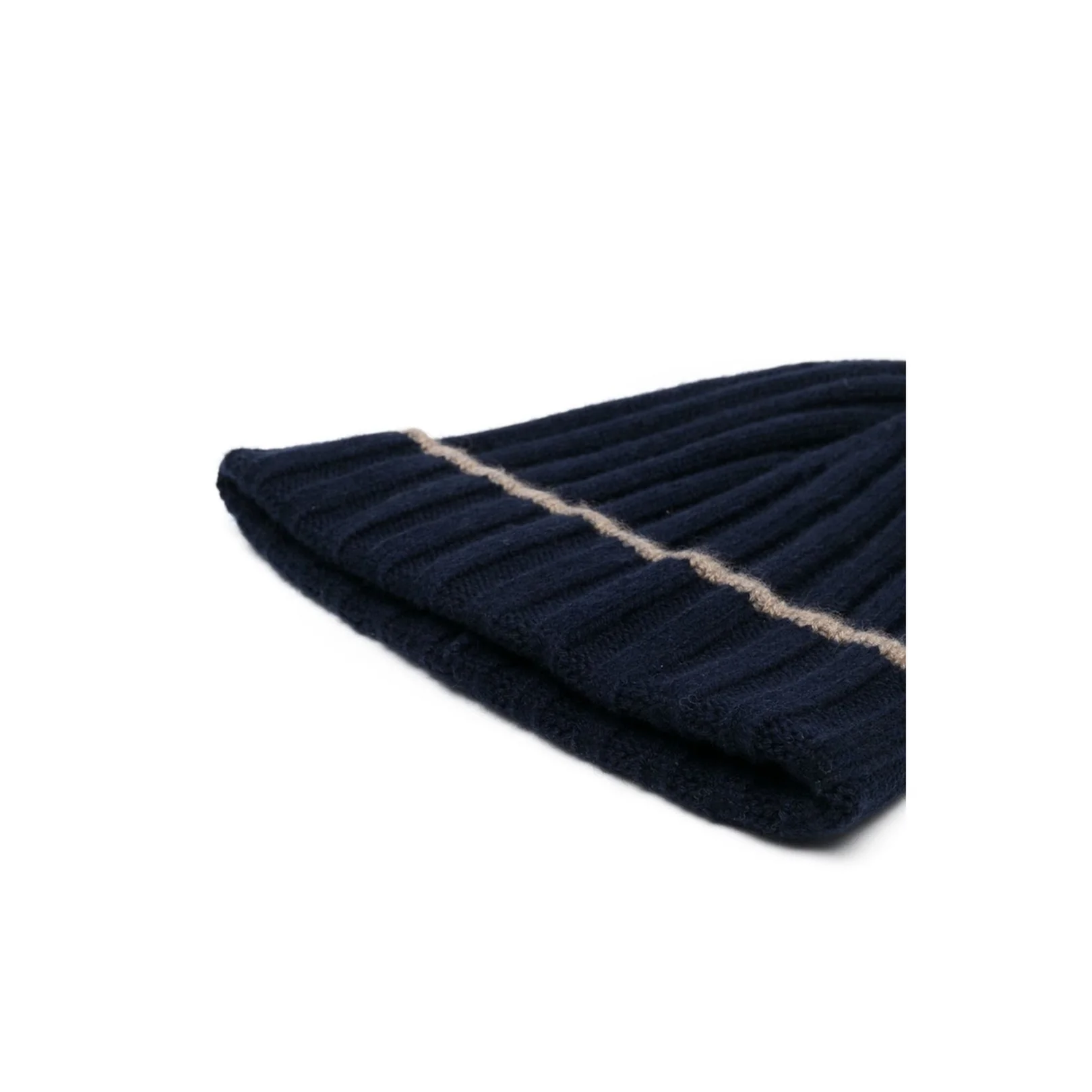 Rib Knit Cashmere Beanie - Image 2