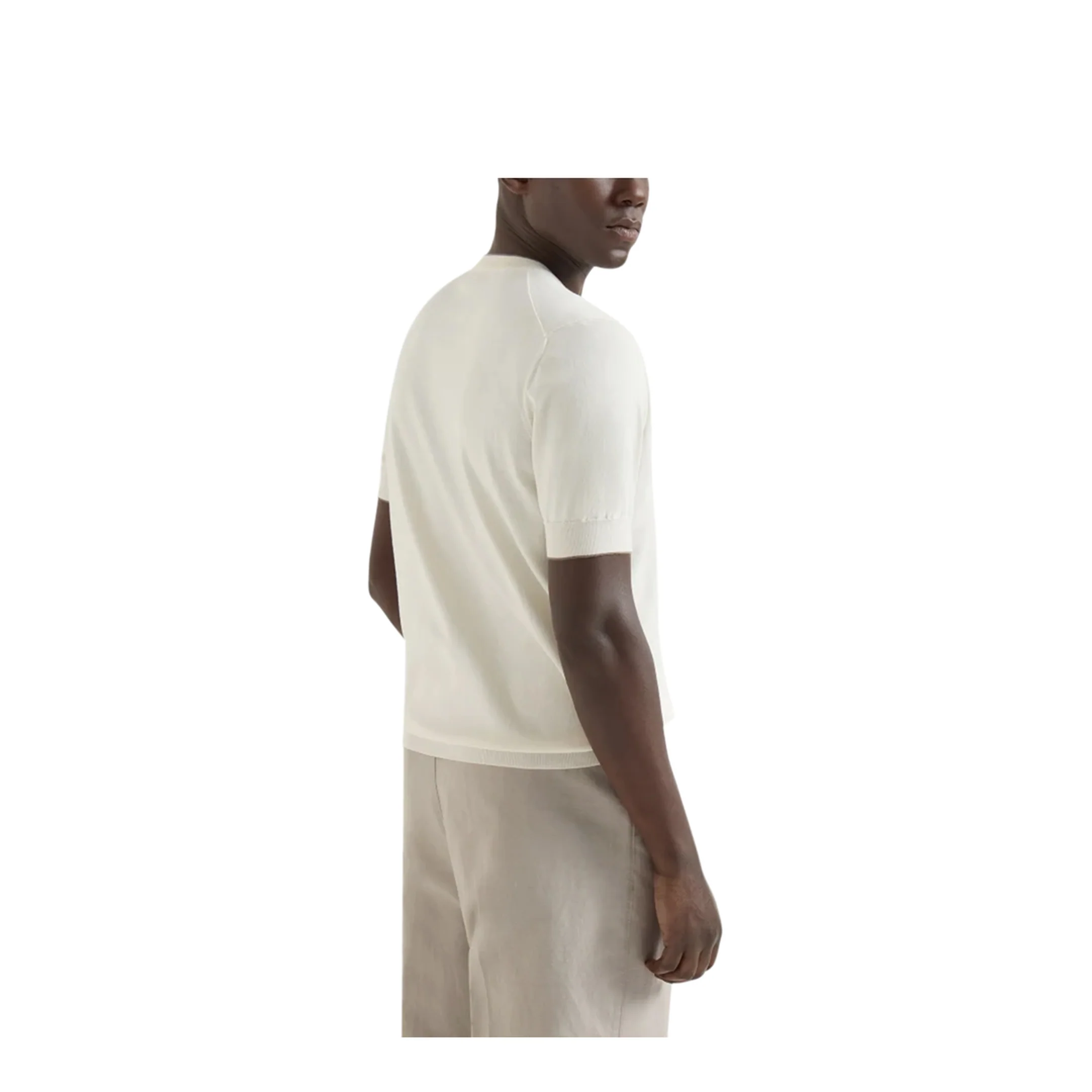 Ribbed T-Shirt - White - Image 3