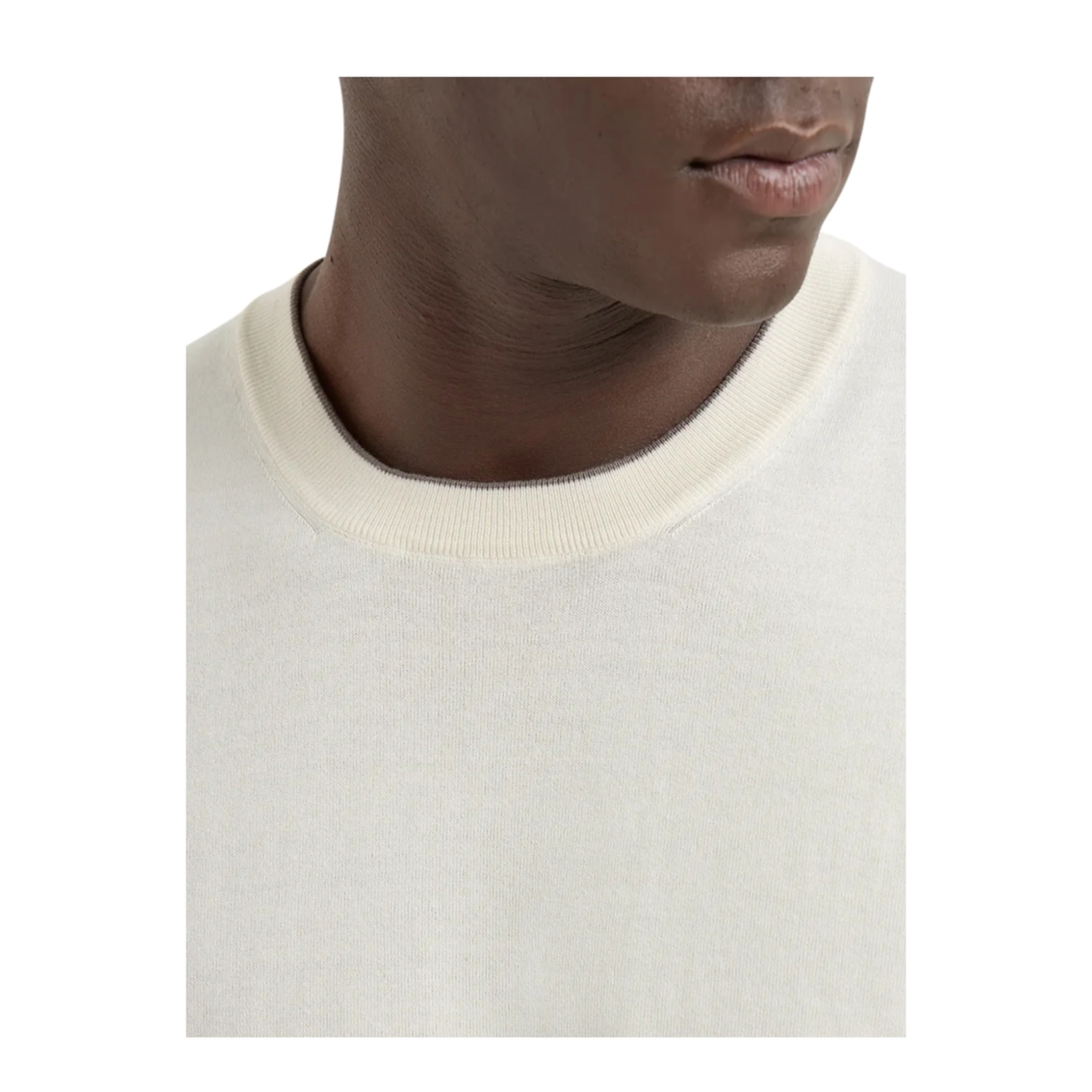 Ribbed T-Shirt - White - Image 4