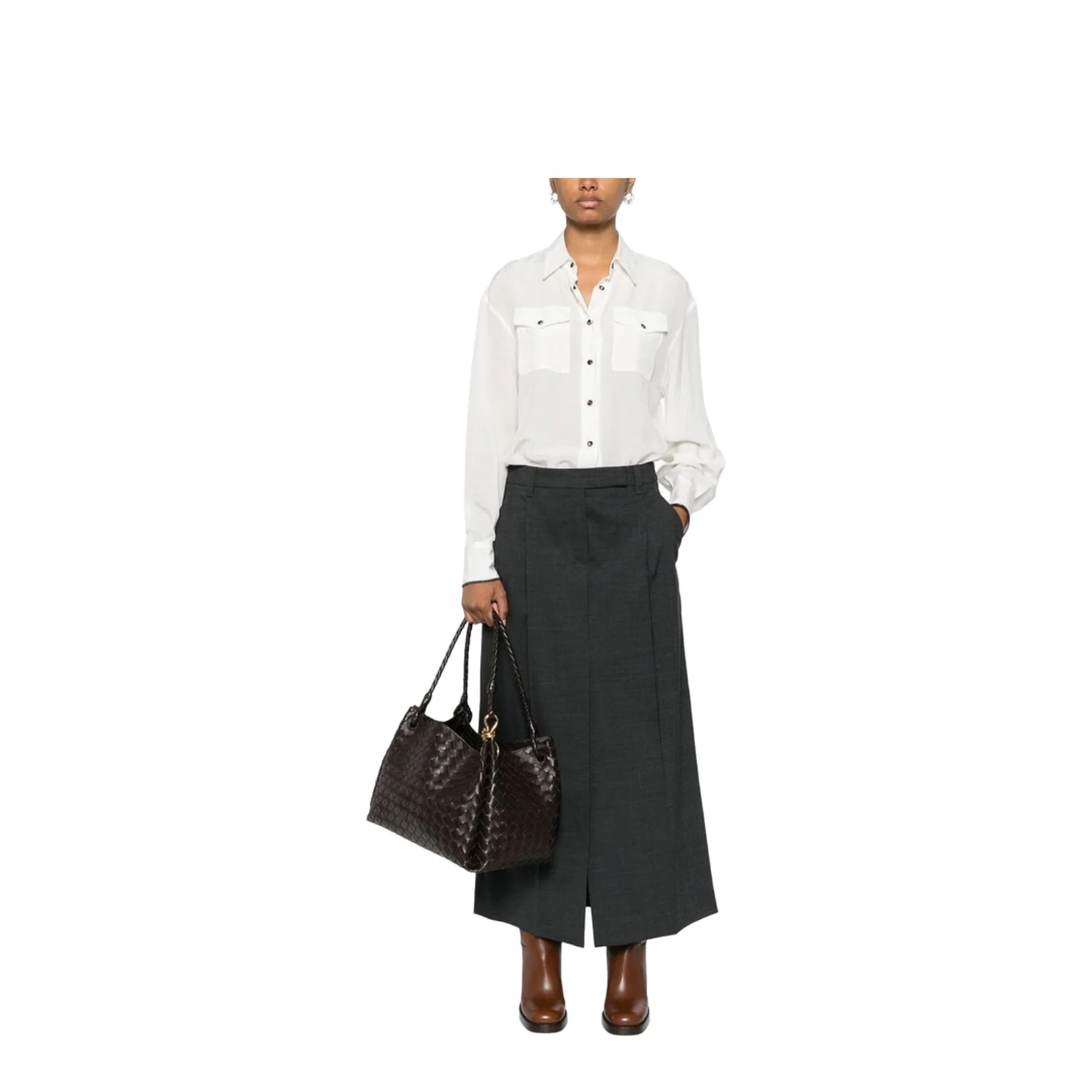 Sartorial Long Skirt - Image 2