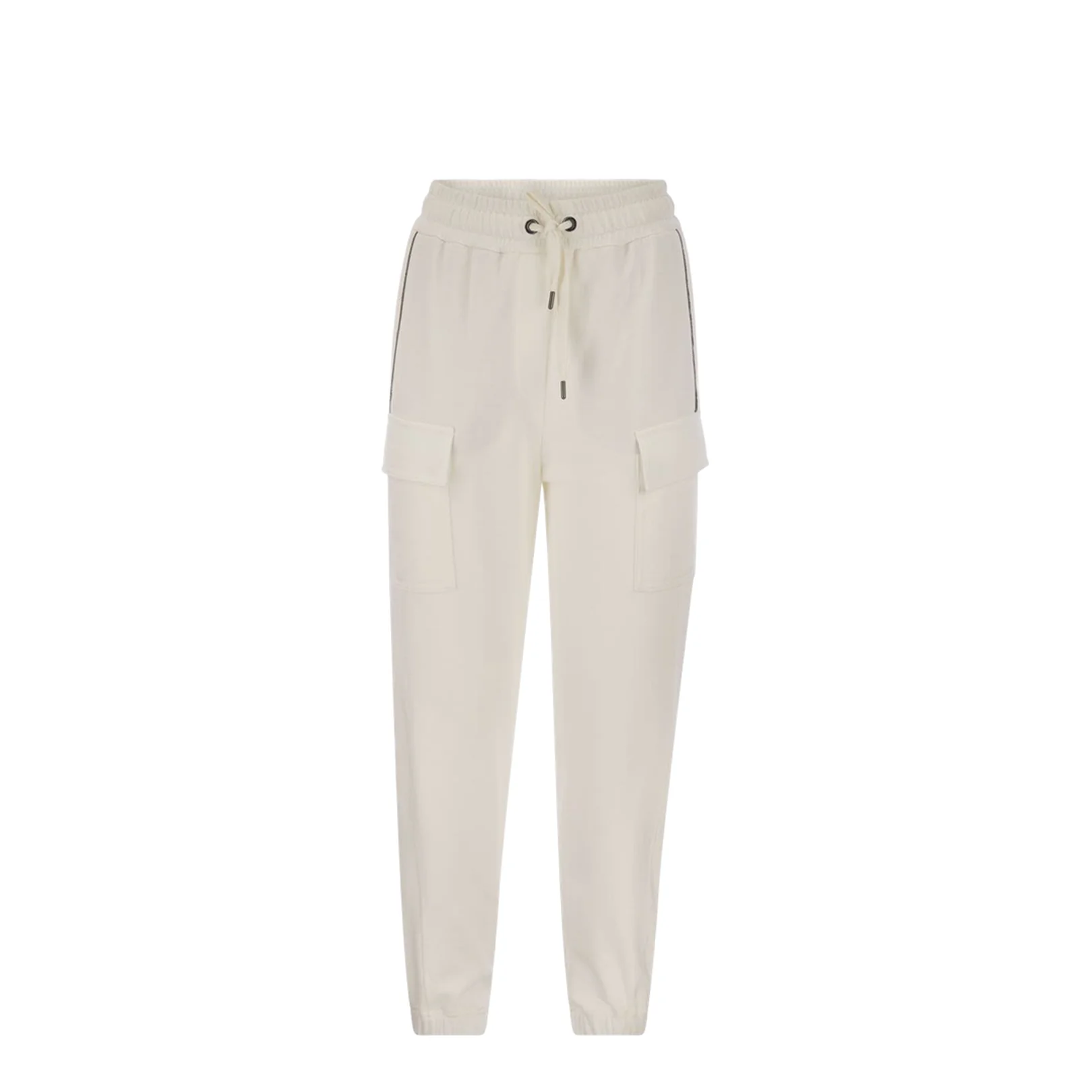 Smooth Cotton Fleece Cargo Pants - Image 5