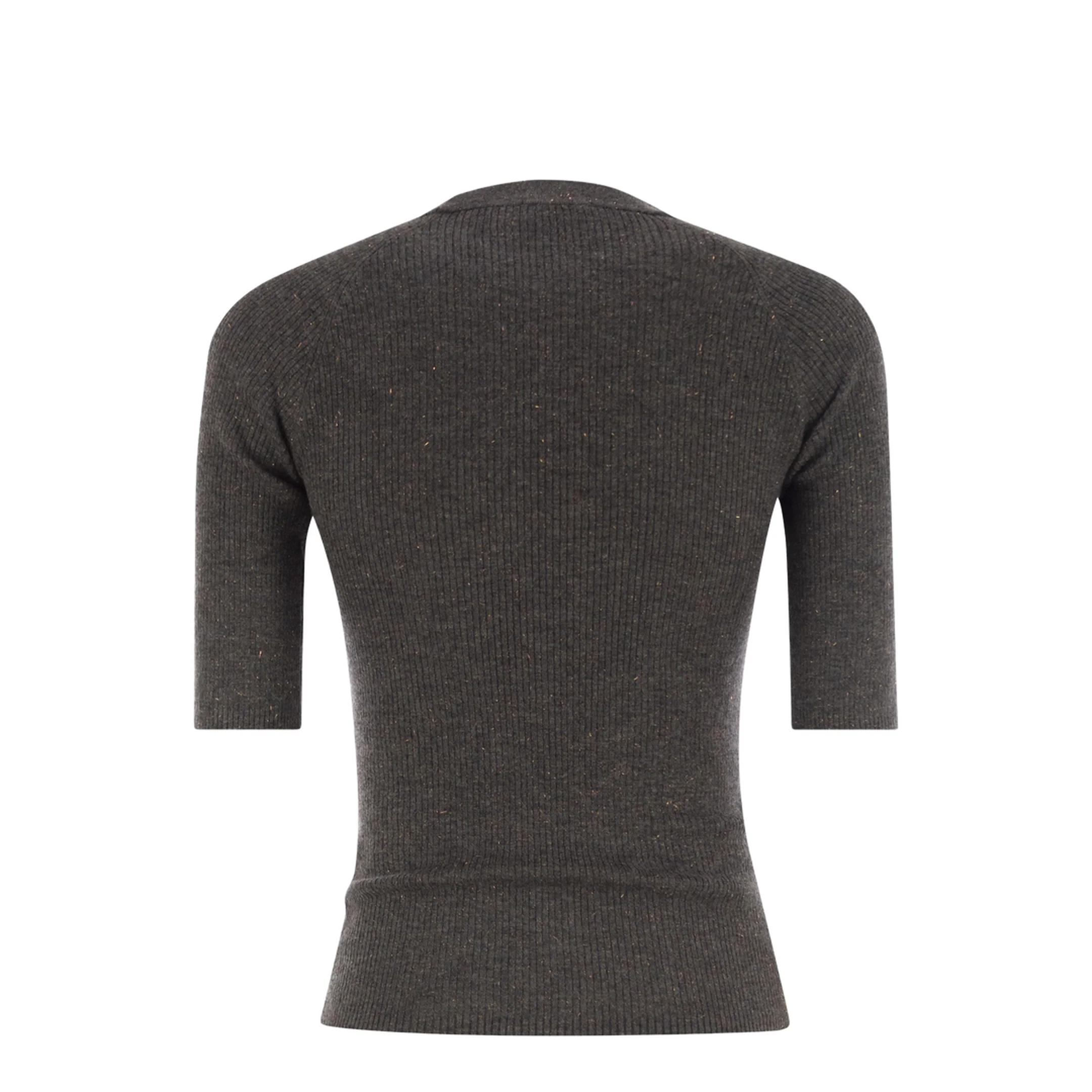 Sparkling Ribbed Cashmere Sweater - Image 2
