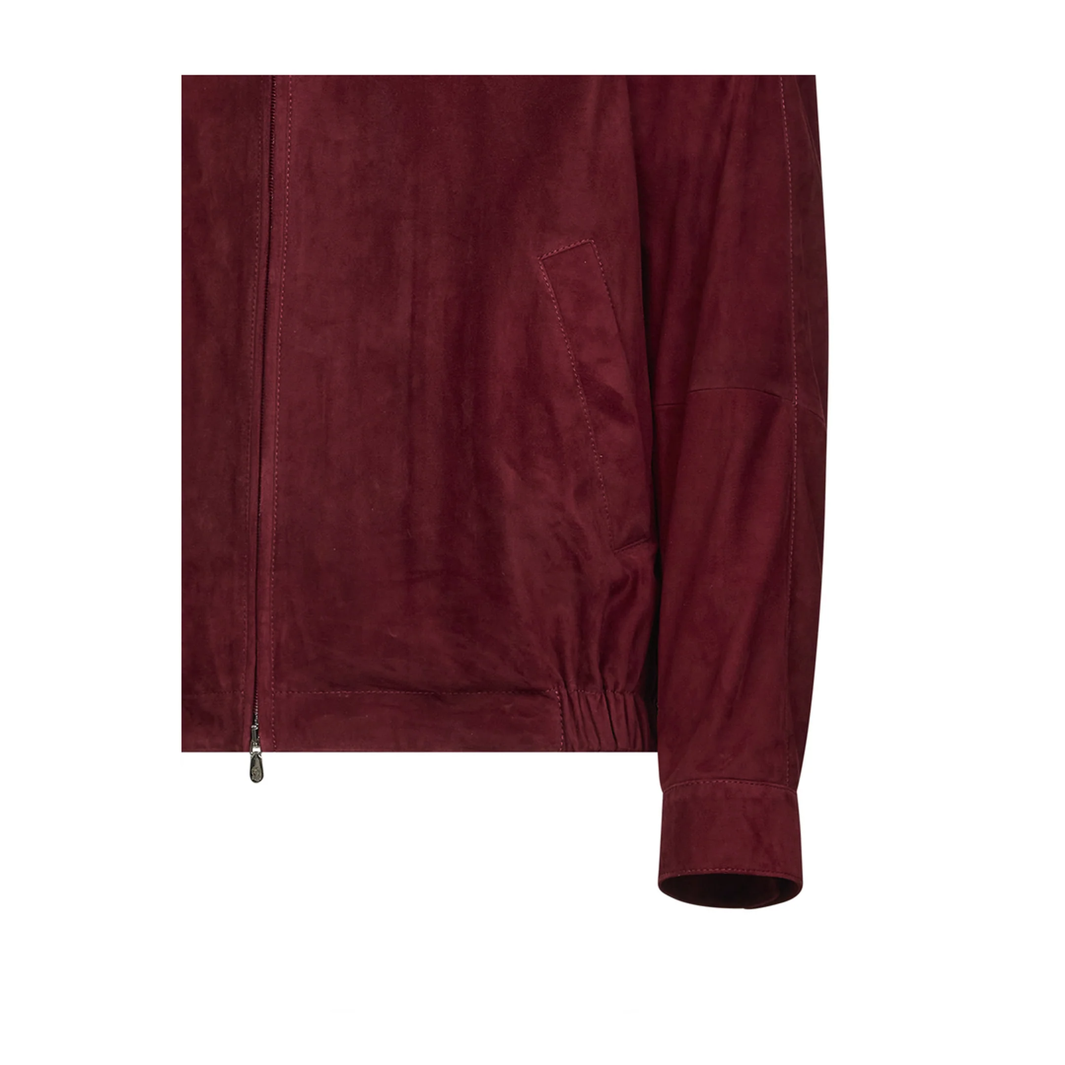 Stand-Collar Suede Jacket - Image 3