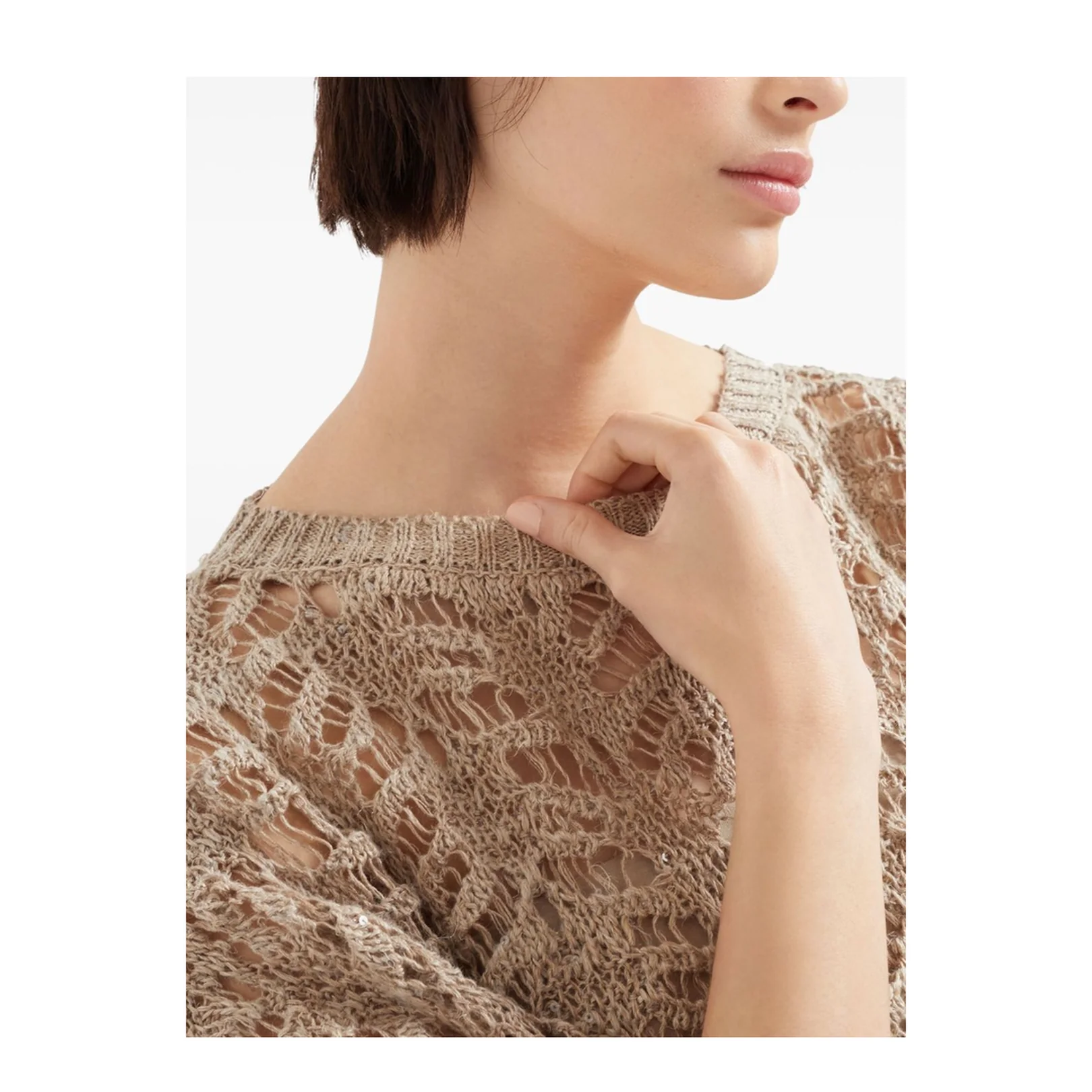 Women's Sweater - Beige - Image 2