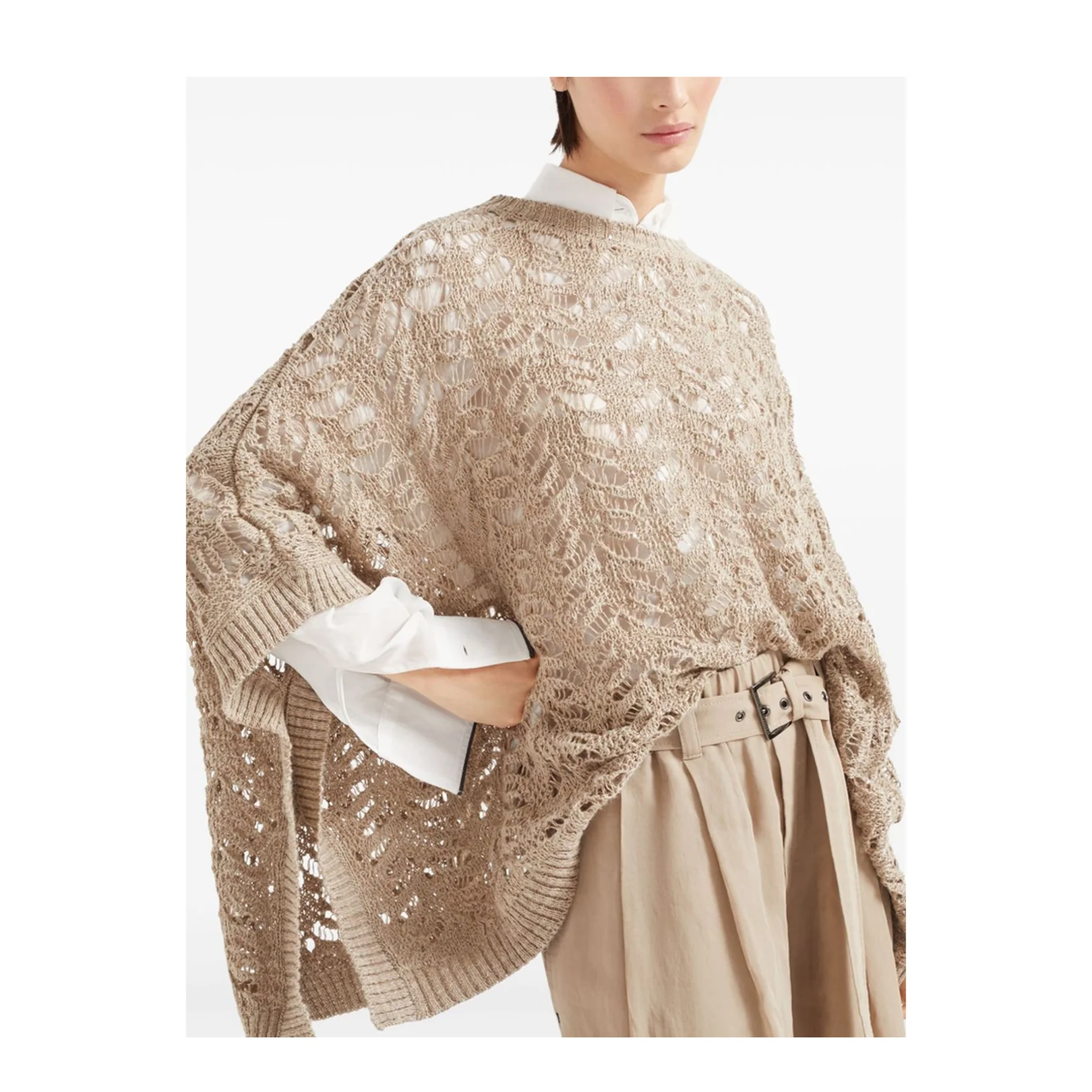 Women's Sweater - Beige - Image 3