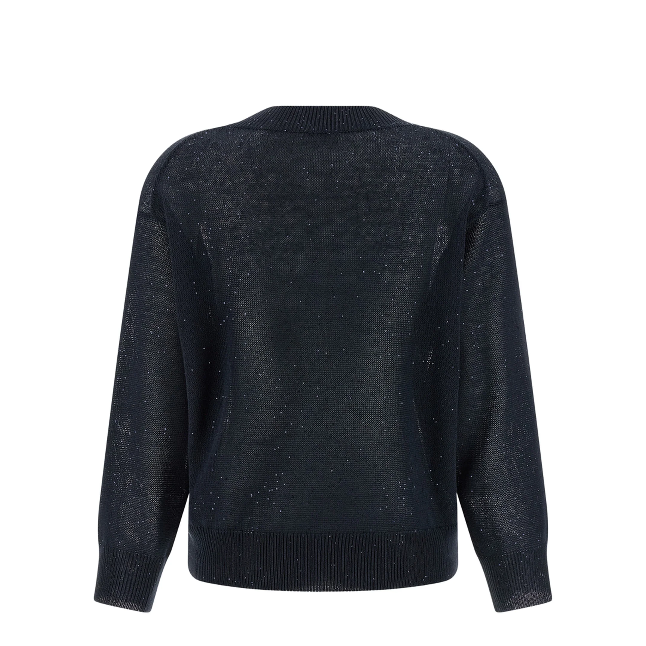 V-Neck Dazzling Sweater - Blue - Image 2