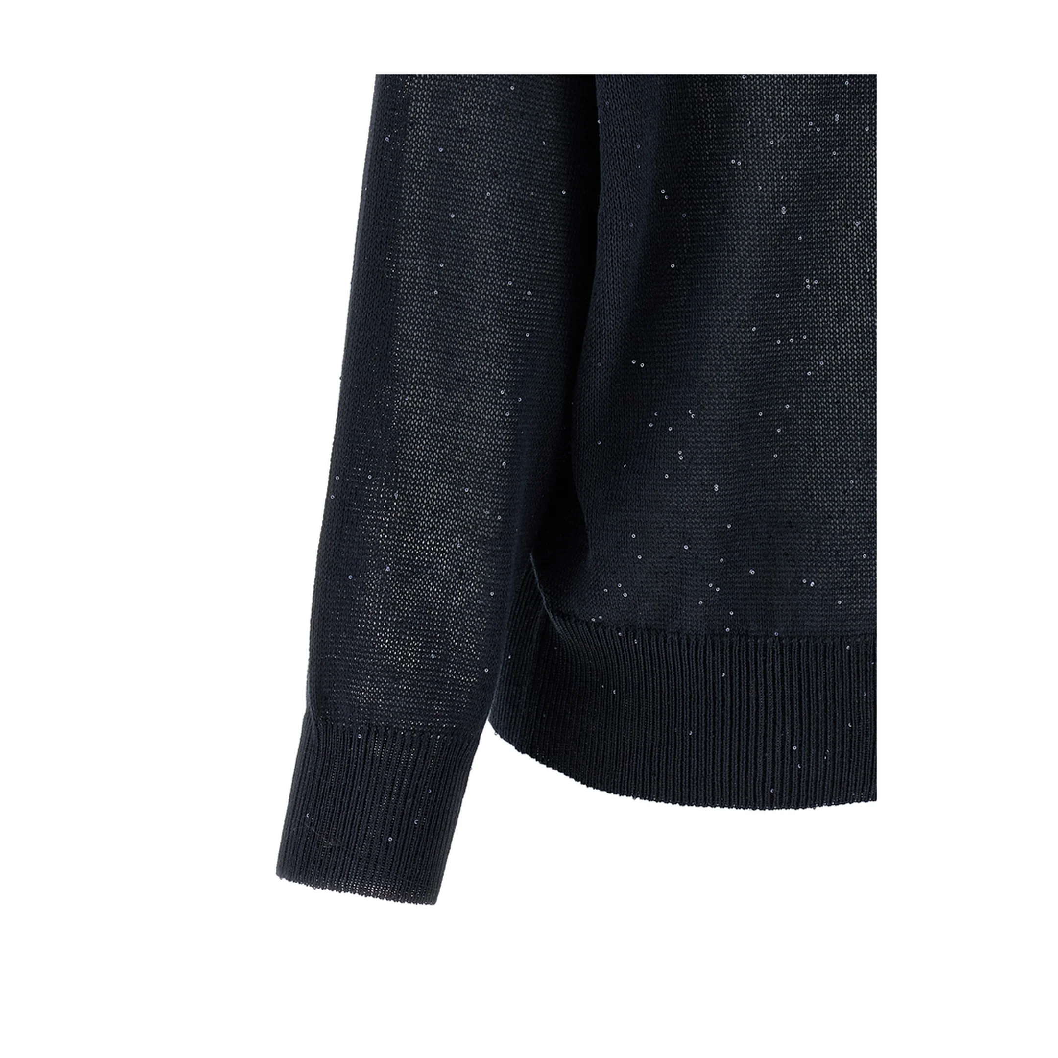 V-Neck Dazzling Sweater - Blue - Image 4