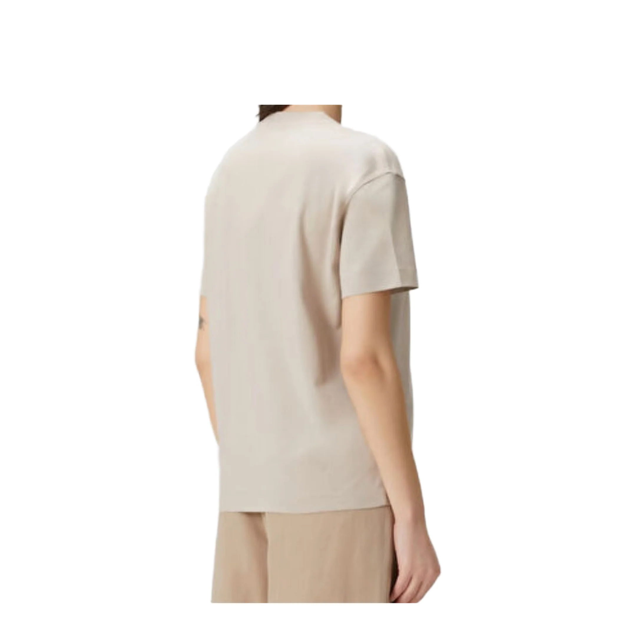 Women's Chest Pocket T-Shirt Light Brown - Image 3