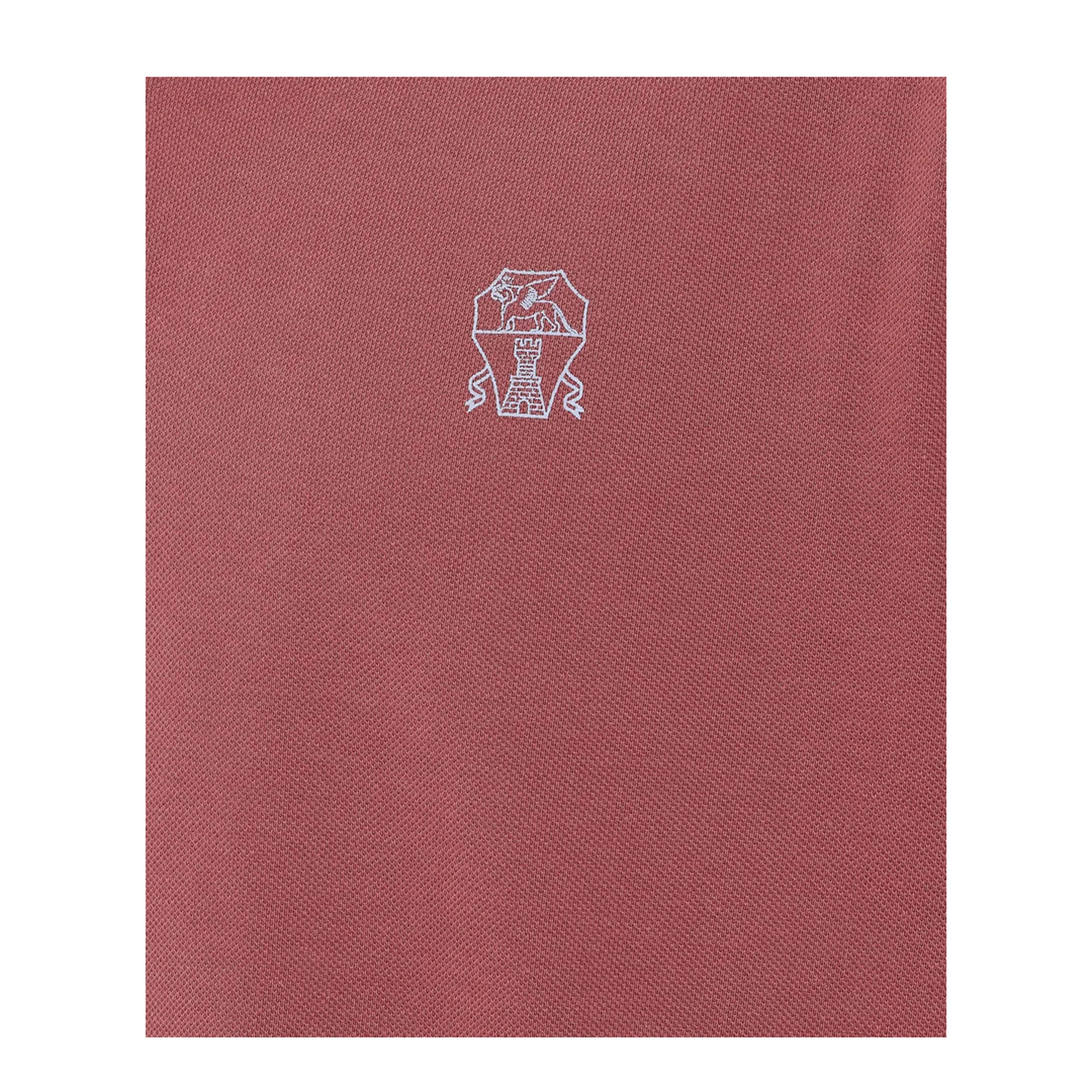 Printed Logo Cotton Polo Shirt - Red - Image 4