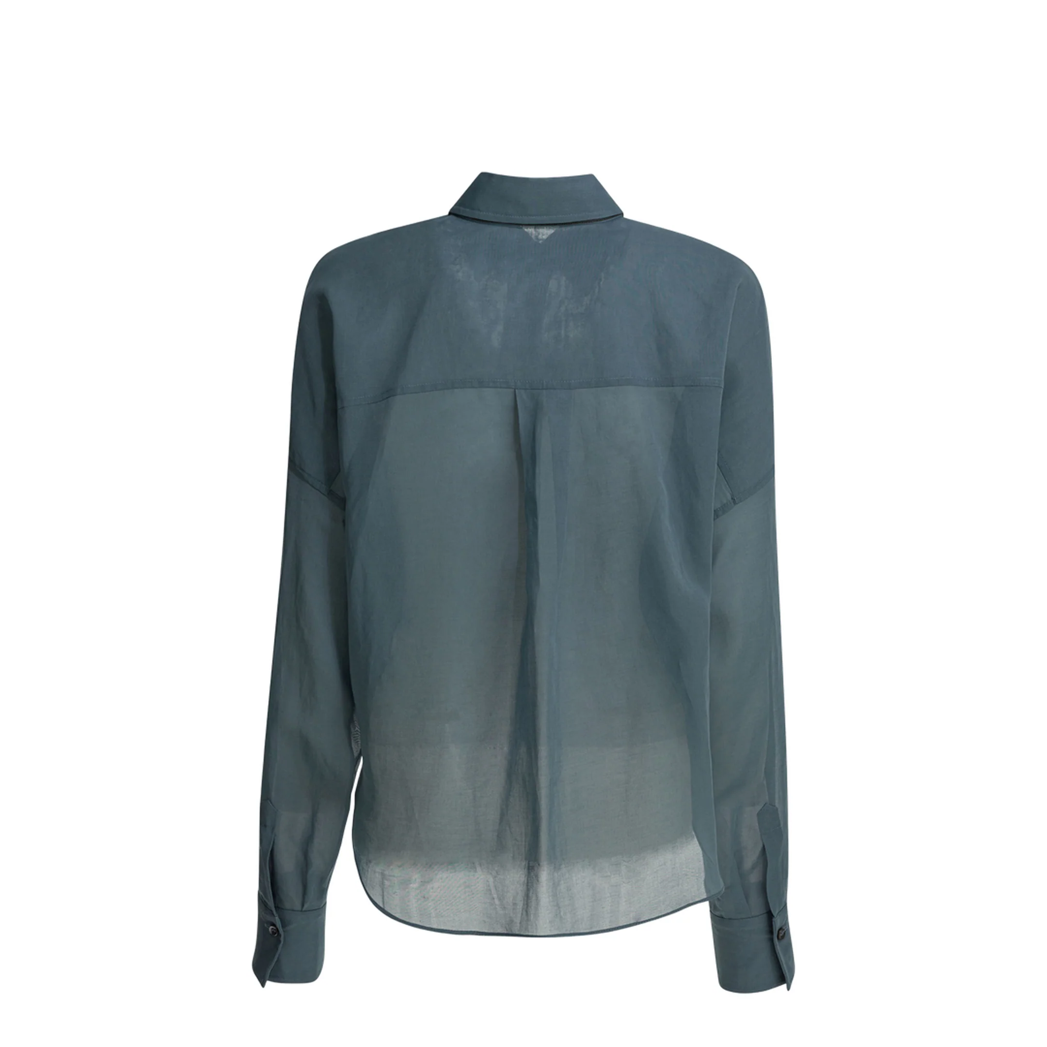 Women's Taffeta Shirt Blue - Image 2
