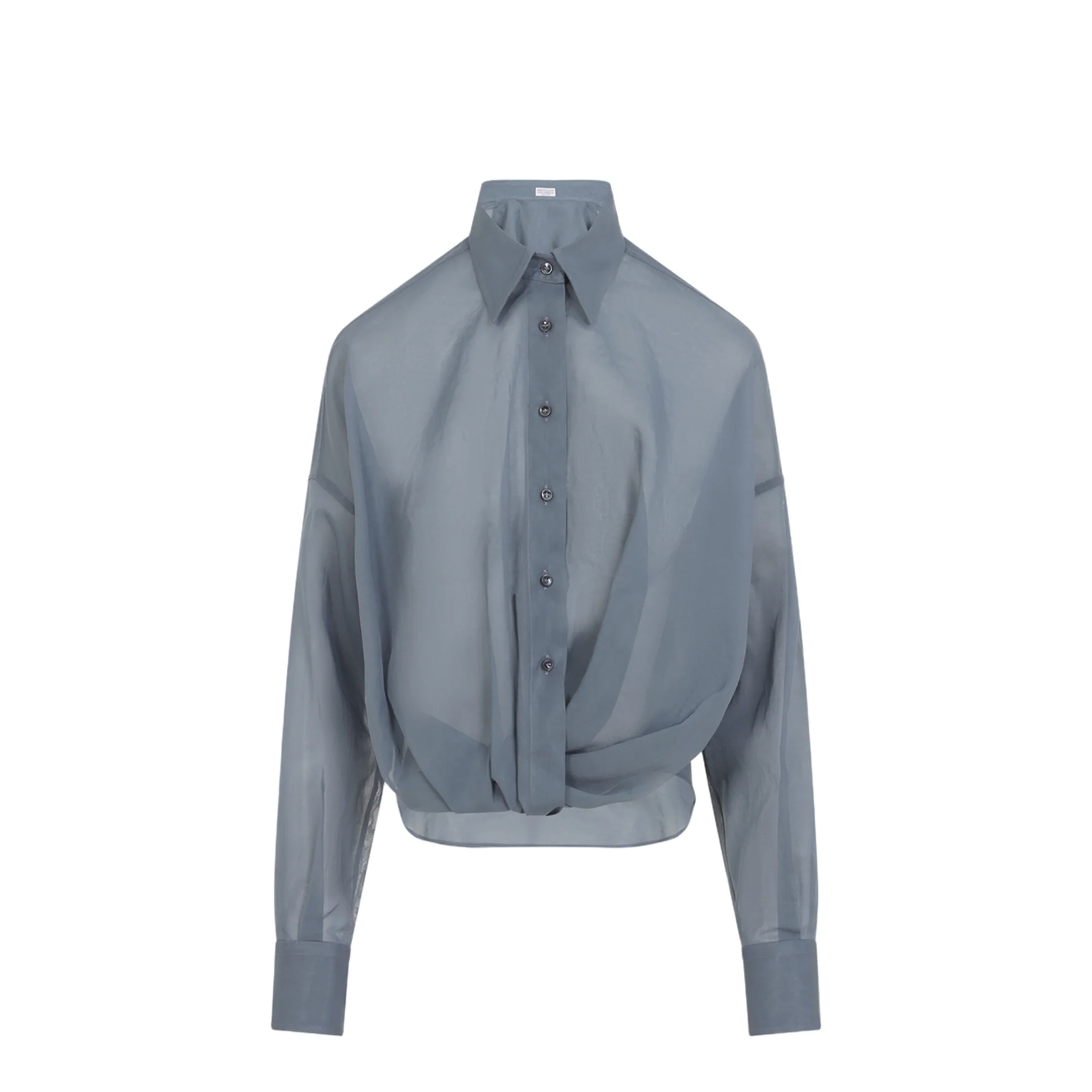Women's Taffeta Shirt Blue - Image 4