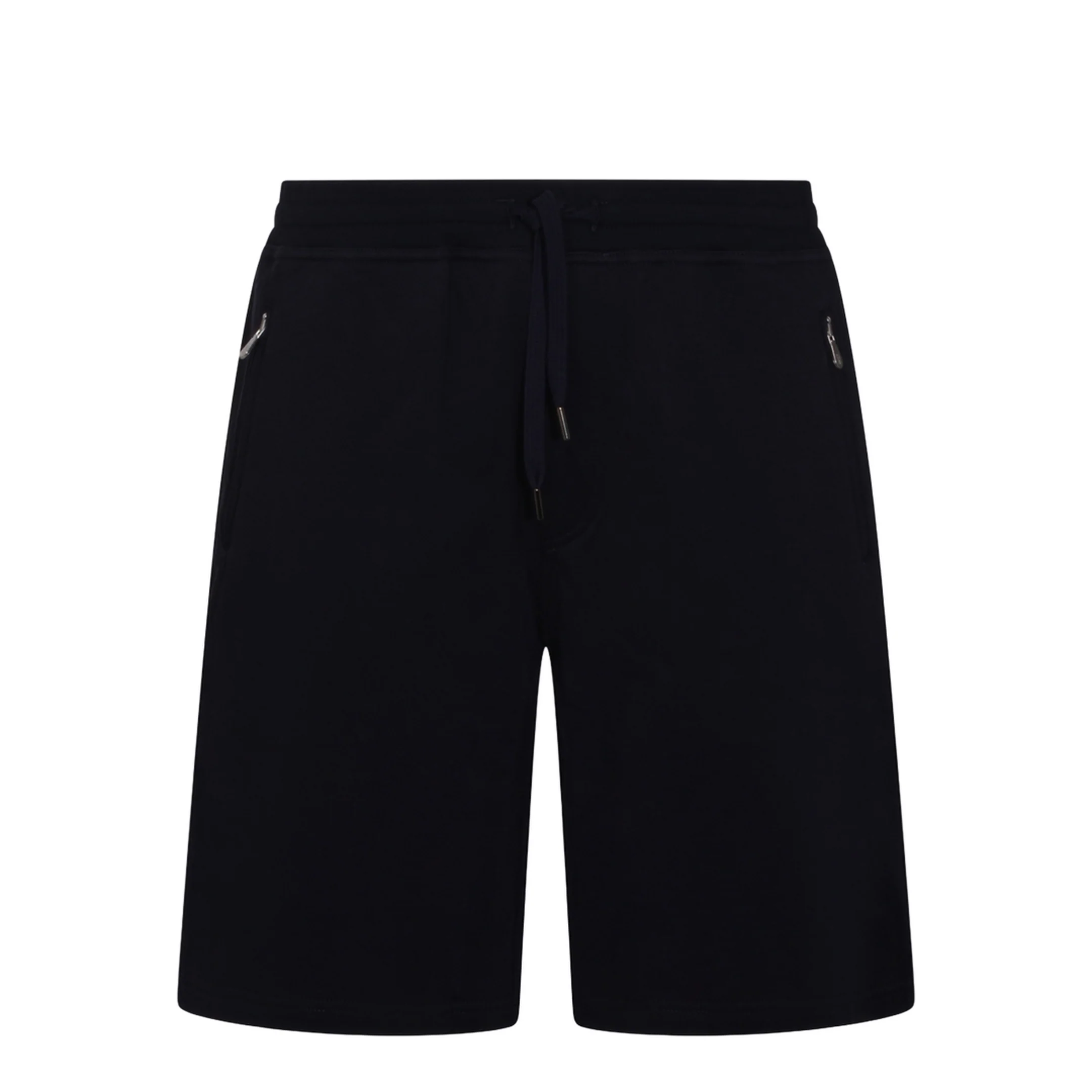 Techno Cotton Fleece Bermuda Shorts Black - Image 5