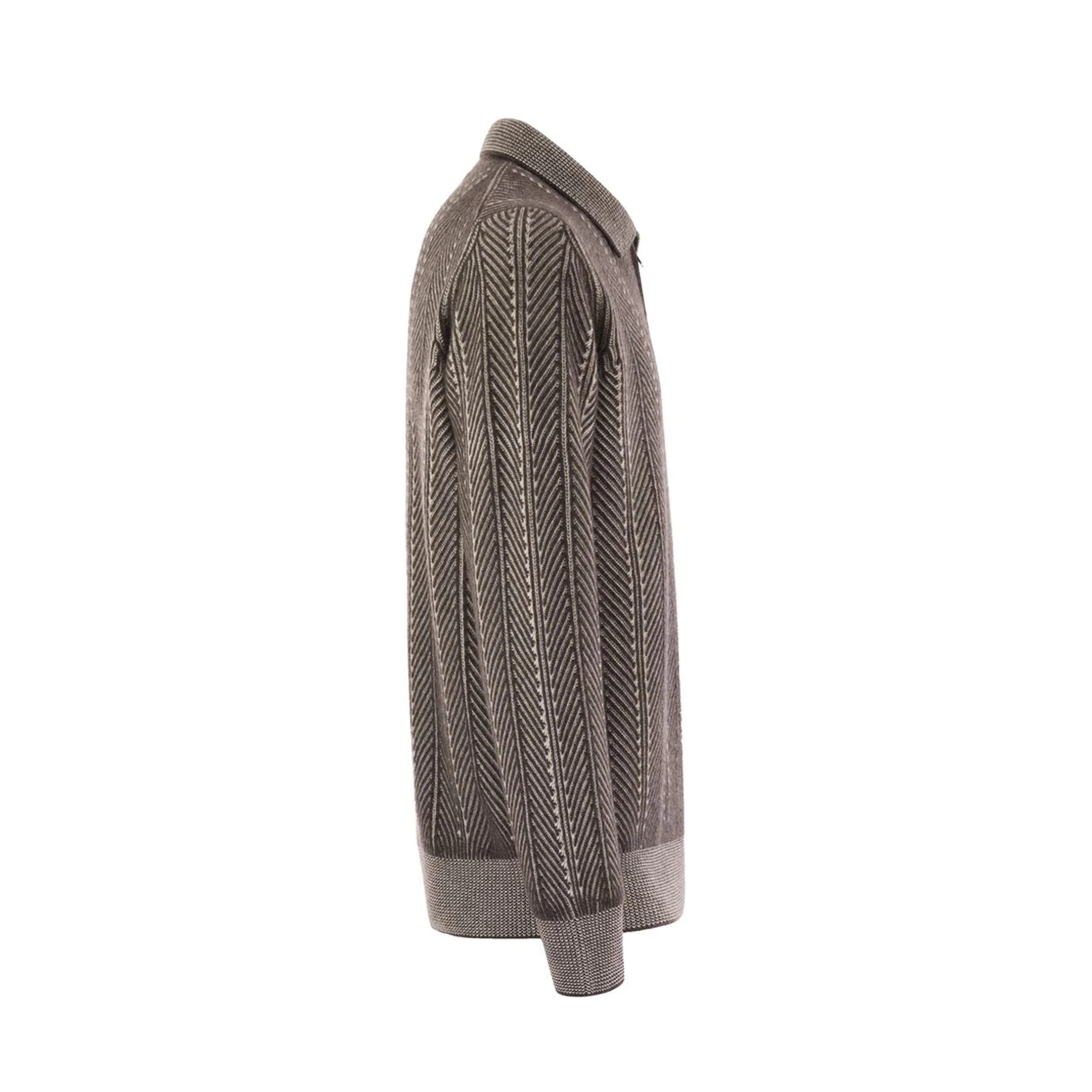 Vanisé Chevron Cashmere Sweater - Image 3