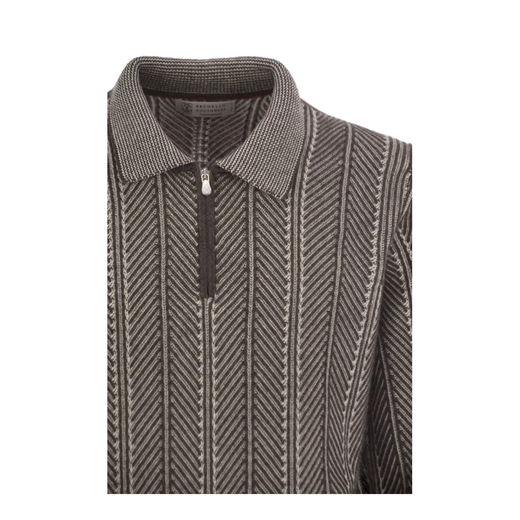 Vanisé Chevron Cashmere Sweater - Image 4