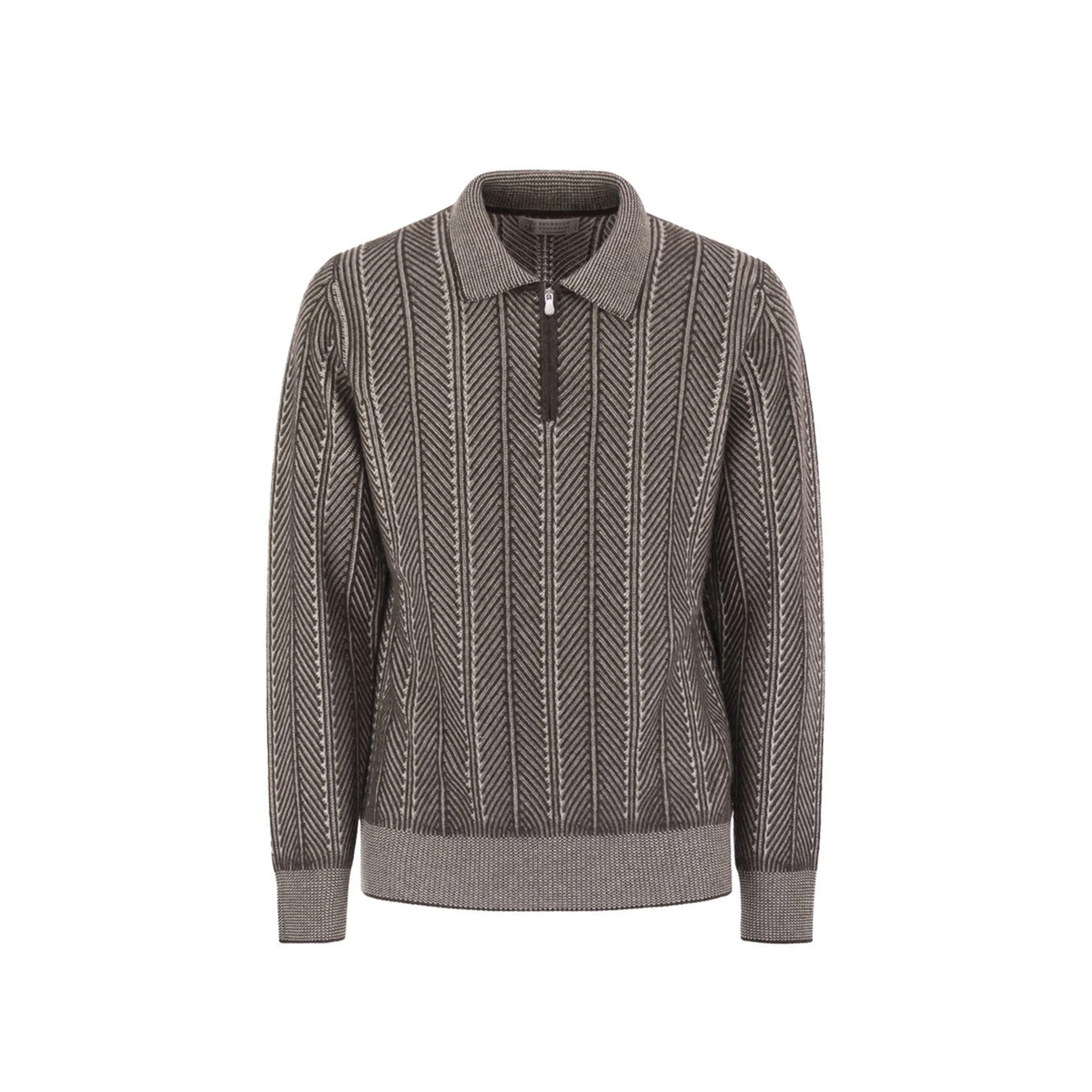 Vanisé Chevron Cashmere Sweater - Image 5