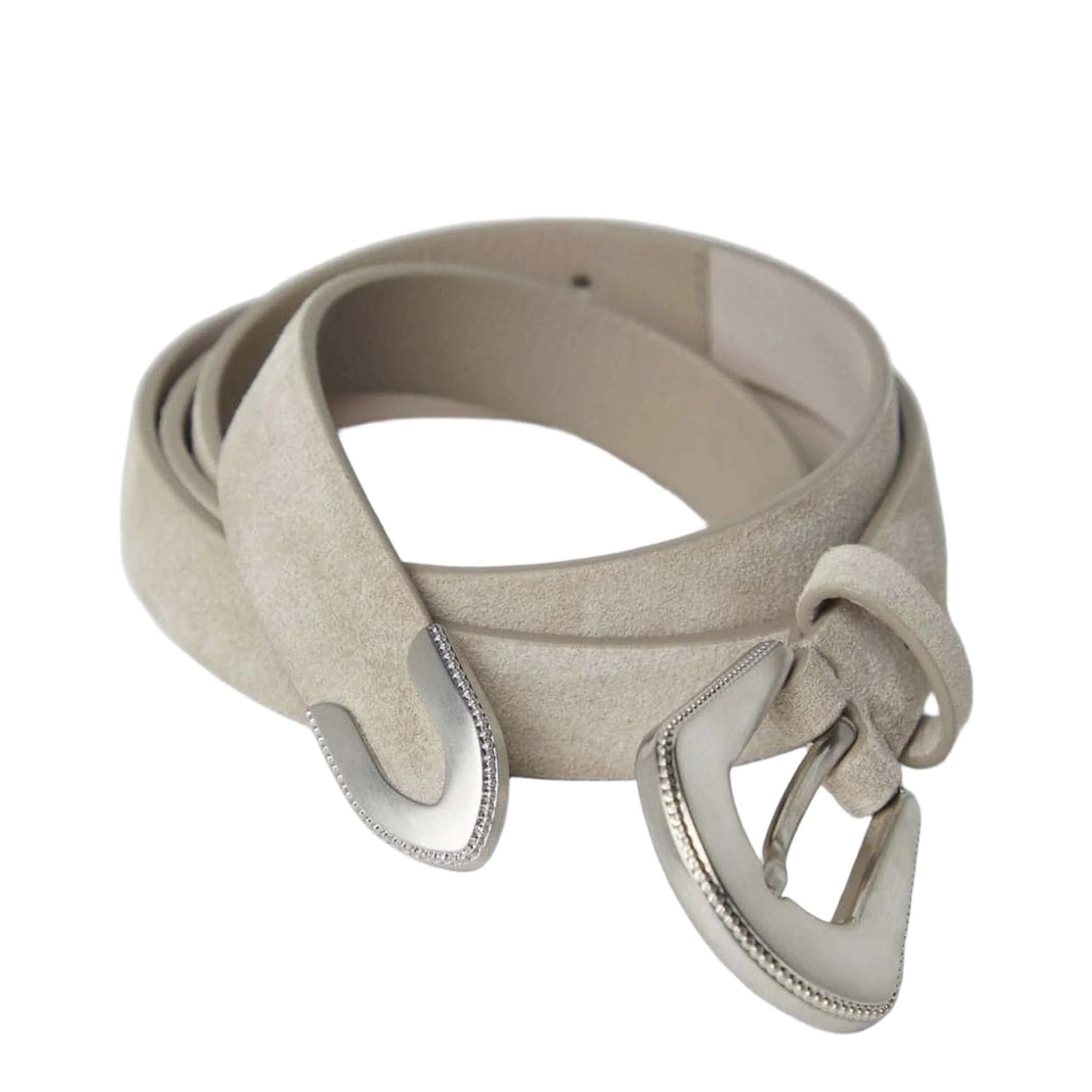 Western Belt in Suede Calfskin - Image 4
