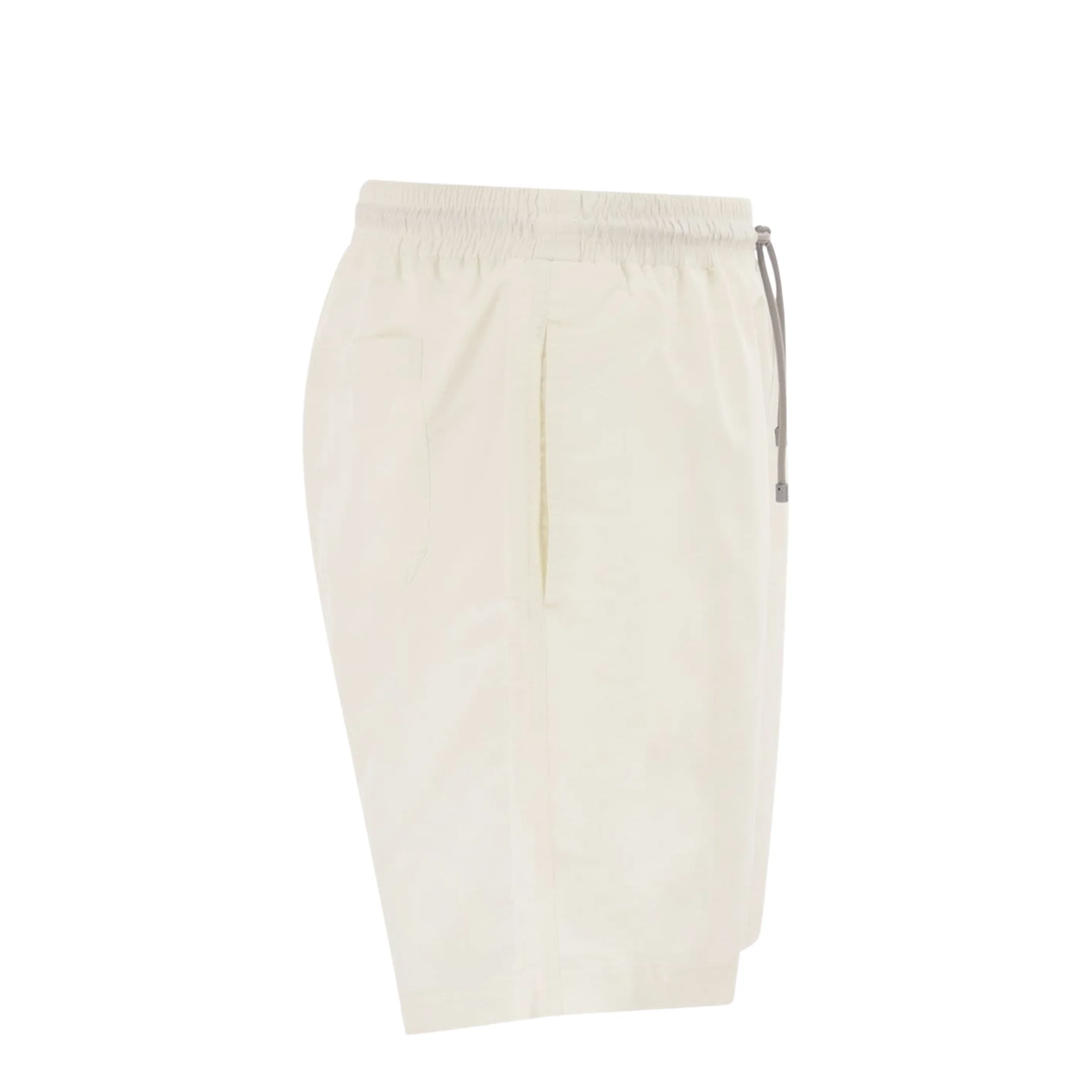 White Drawstring Logo Swim Shorts - Image 3