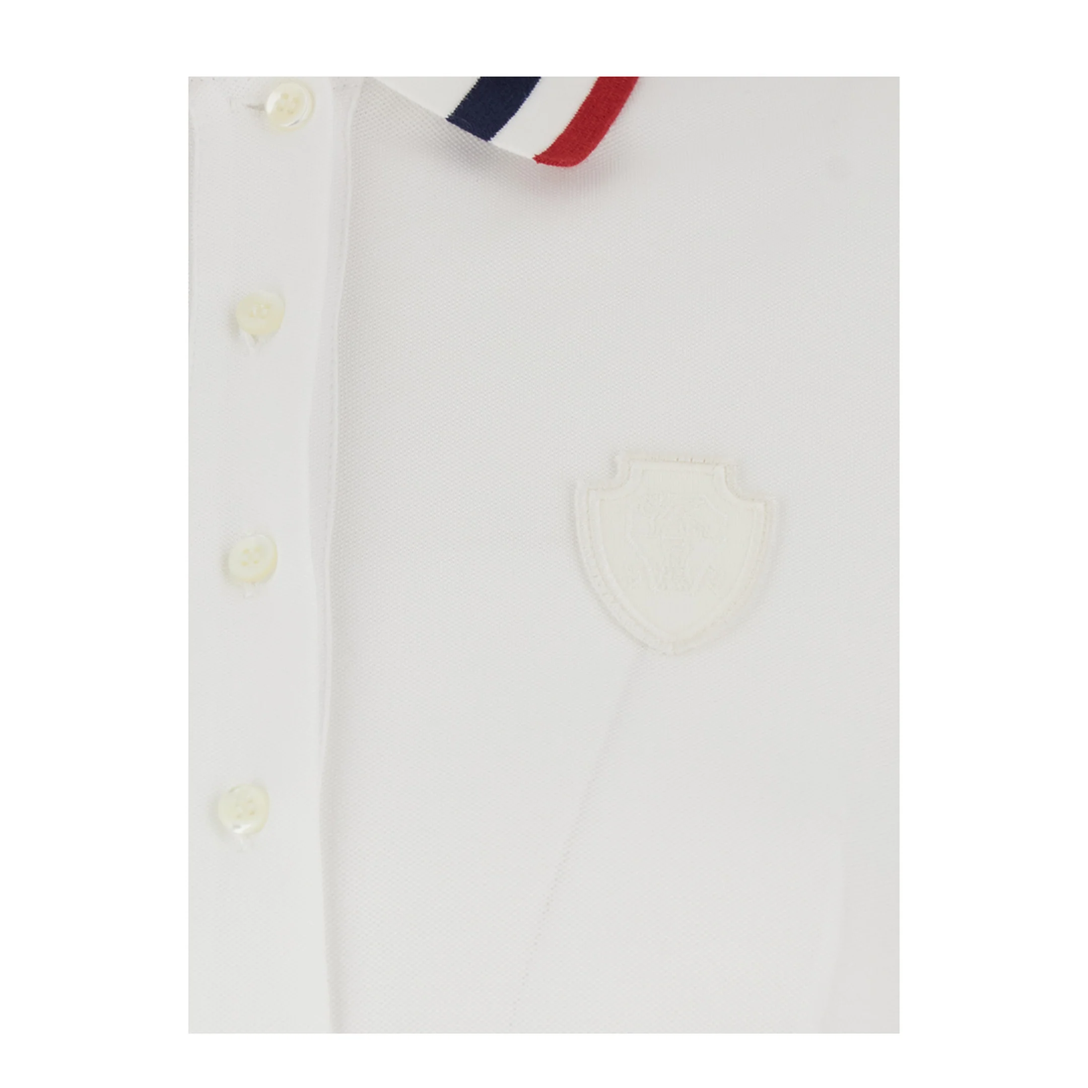 Striped Polo MIni Dress - White - Image 2